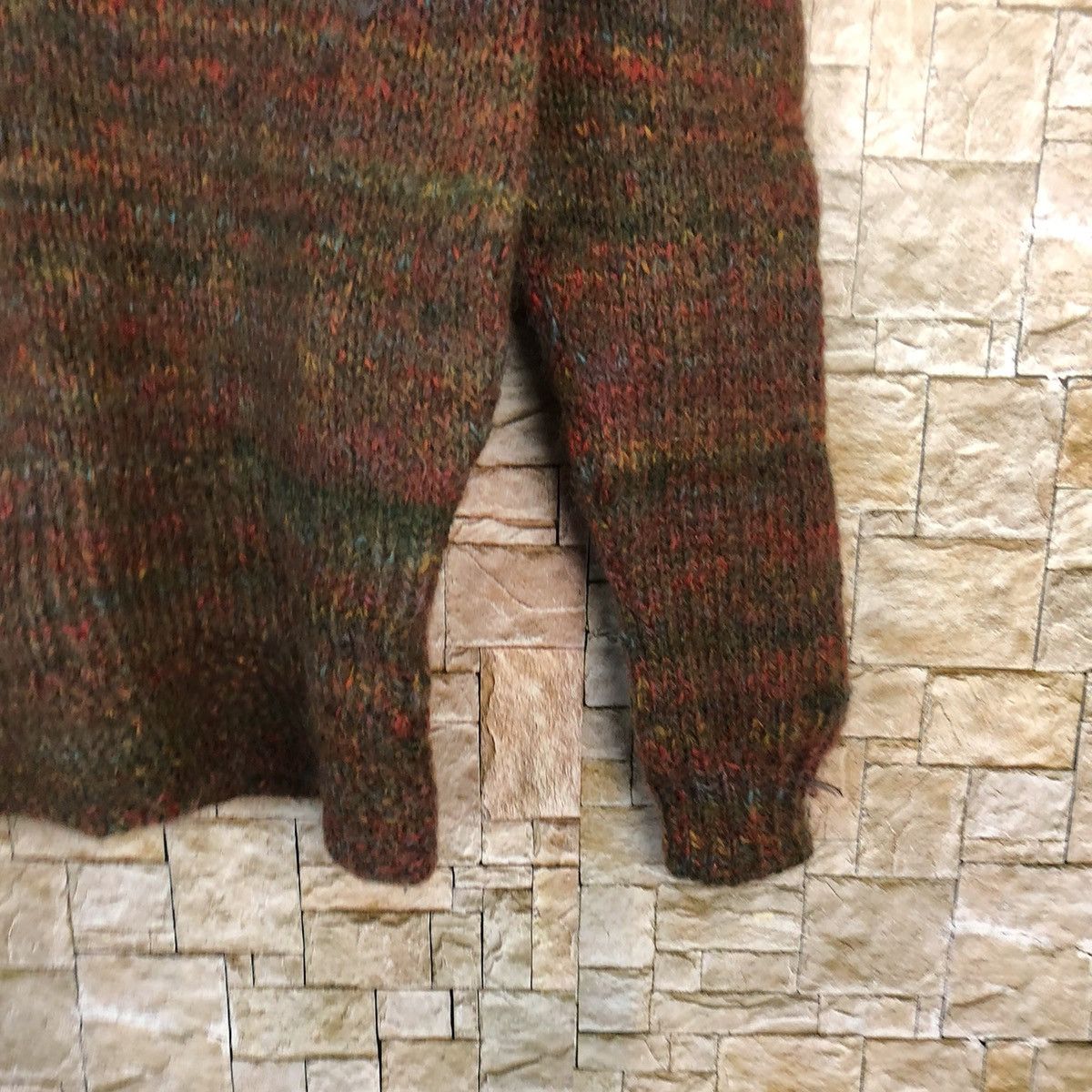 Homespun Knitwear × Japanese Brand × Vintage Japan mohair shaggy vintage Brown Knitwear #A1068 Size XS / US 0-2 / IT 36-38 - 8 Thumbnail