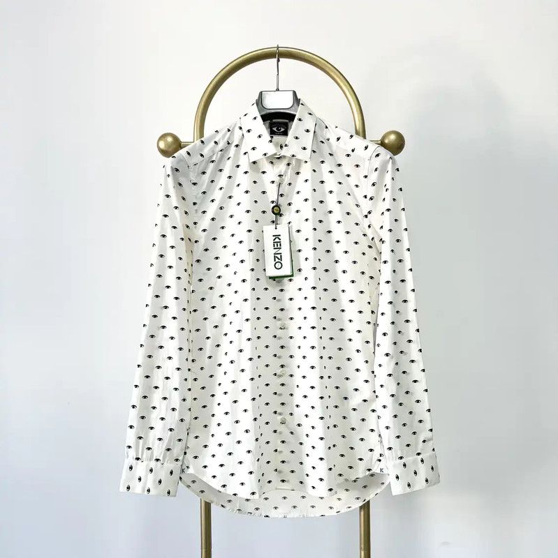 Kenzo KENZO Men's Long Sleeve Cotton Shirt 0089 Size US M / EU 48-50 / 2 - 1 Thumbnail