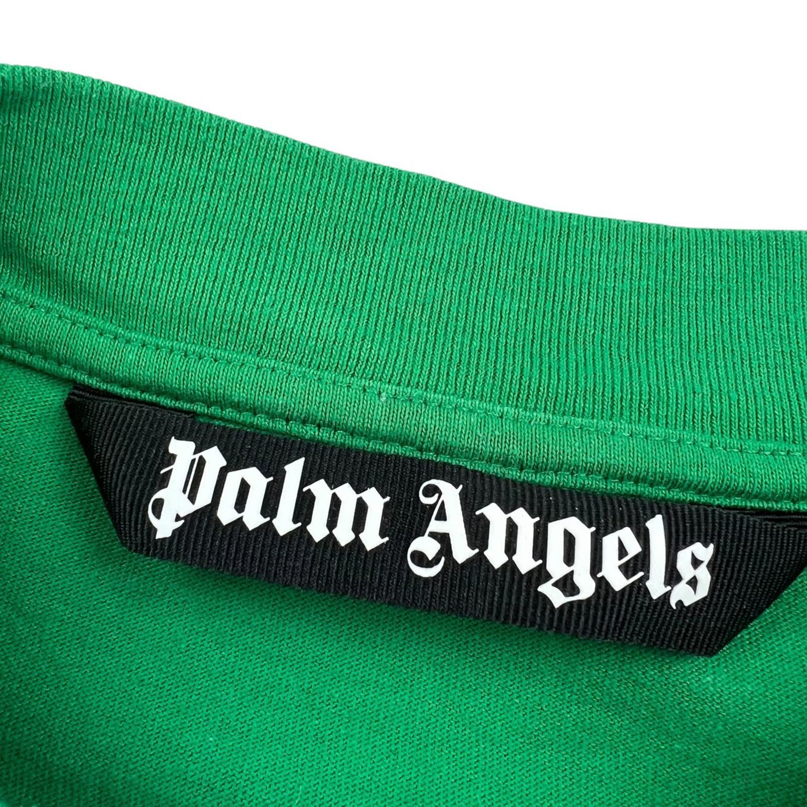Palm Angels Palm Angels Green Spellout T Shirt Size US XL / EU 56 / 4 - 6 Thumbnail