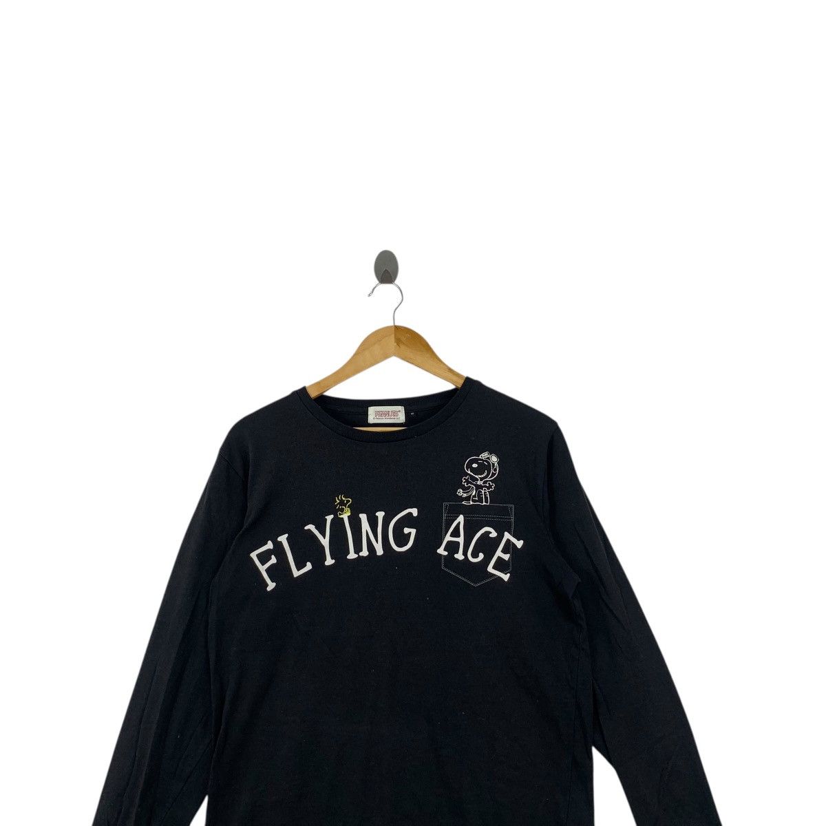 Peanuts PEANUTS SNOOPY WOODSTOCK Flying Ace Long Sleeve Tee Shirt Size M / US 6-8 / IT 42-44 - 2 Thumbnail