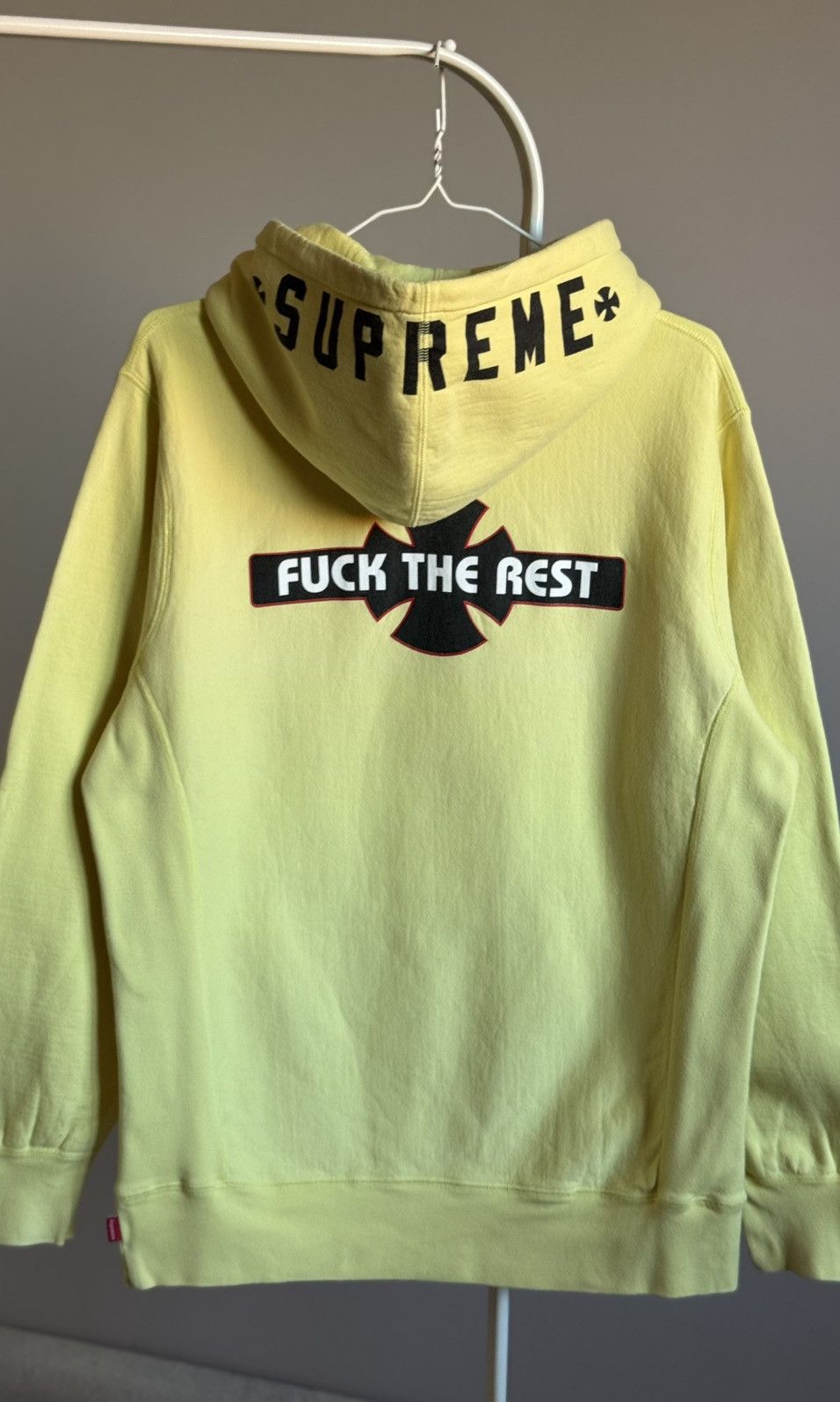 Supreme Supreme Independent Big Logo Yellow Hoodie Large Sweatshirt Size US L / EU 52-54 / 3 - 13 Thumbnail