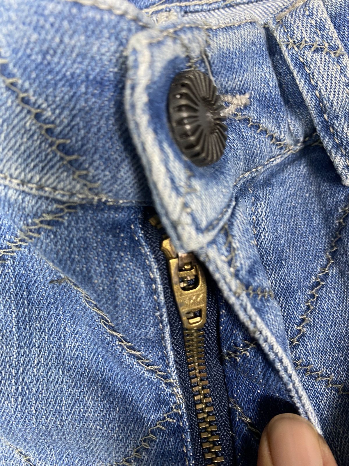 Diesel Diesel Black Gold Flared Distressed Jeans. S0122 Size 26" / US 2 / IT 38 - 9 Thumbnail