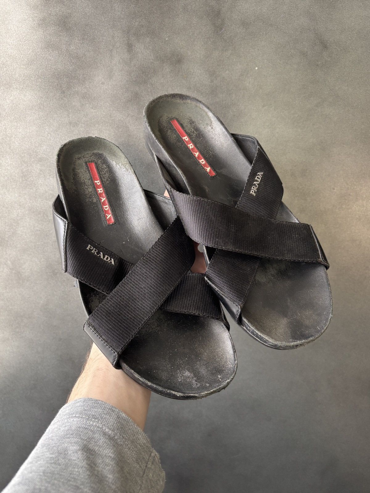 Prada 2018 Prada Sandals Prada Sport 4X2210 Nastro Nylon Cross Size US 10 / EU 43 - 12 Thumbnail