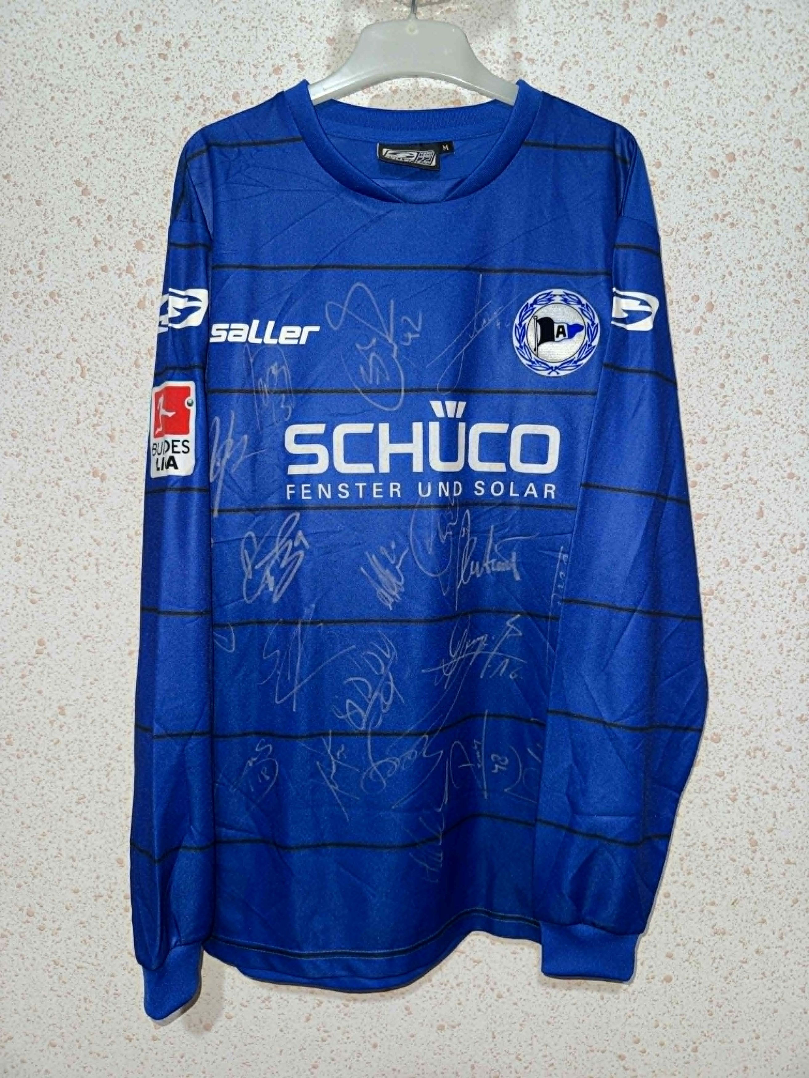 Vintage Arminia Bielfeld 2010/11 Match Worn Shirt signed Size US M / EU 48-50 / 2 - 1 Thumbnail