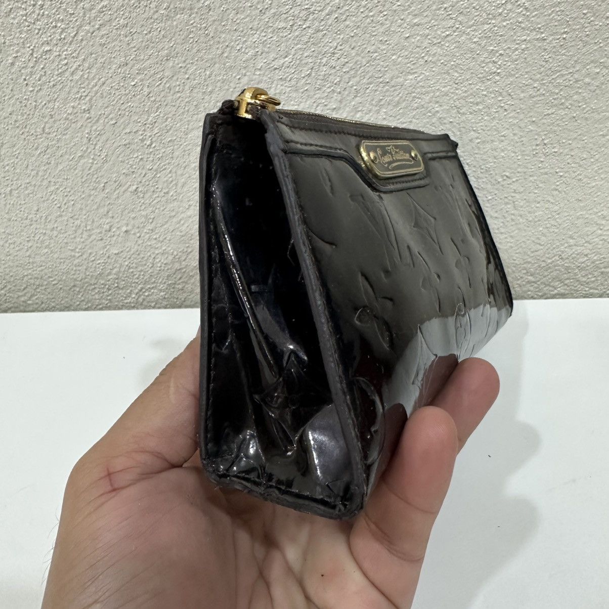 Louis Vuitton LOUIS VUITTON AMARANTE MONOGRAM VERNIS TROUSSE COSMETIC BAG Size ONE SIZE - 4 Thumbnail