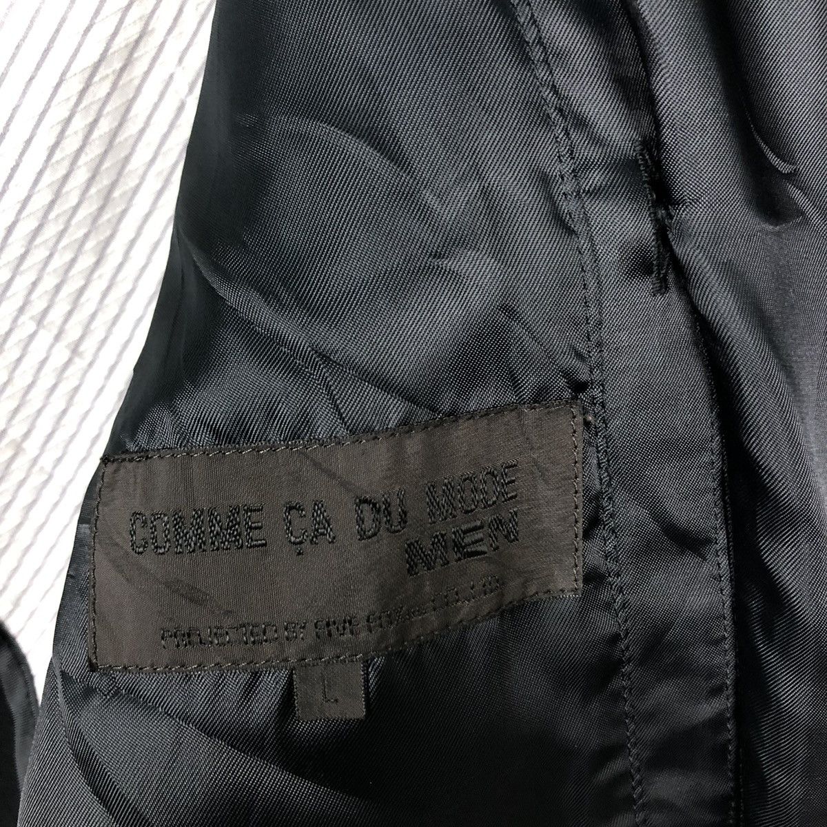 Comme Ca Ism 🔥Rich Black Biker Chore Jacket Comme Ca Ism Issey Miyake Size US L / EU 52-54 / 3 - 18 Thumbnail