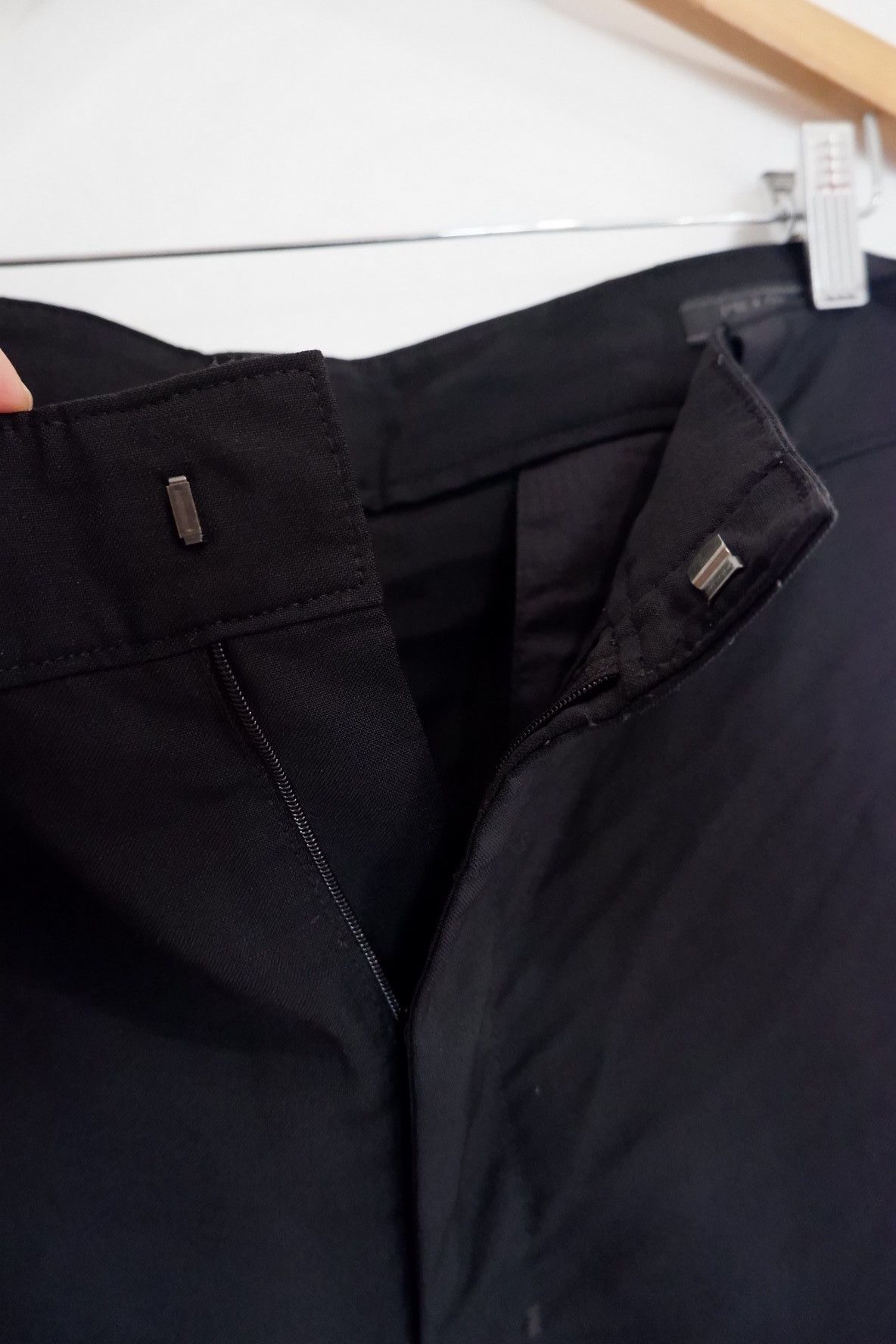 Prada 2022- Prada by Raf Simons Triangle Patch Wool Pants Size US 34 / EU 50 - 6 Thumbnail