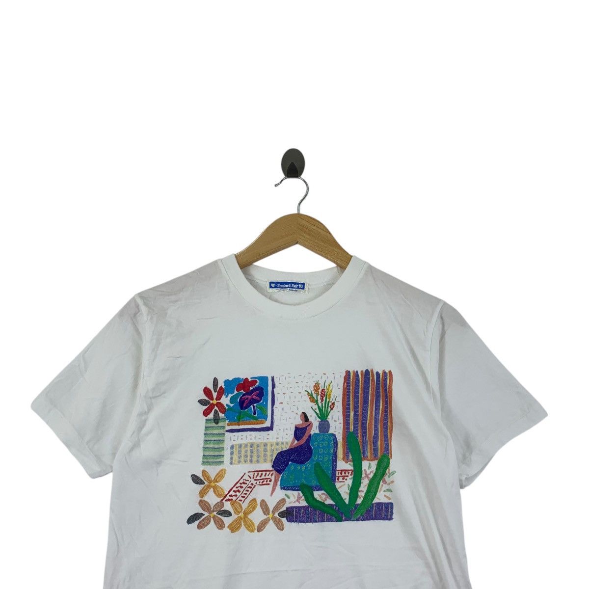 Vintage Vintage 1993 FRESHER’S FAIR KANEBO Illustration Art Tee Size XS / US 0-2 / IT 36-38 - 2 Thumbnail