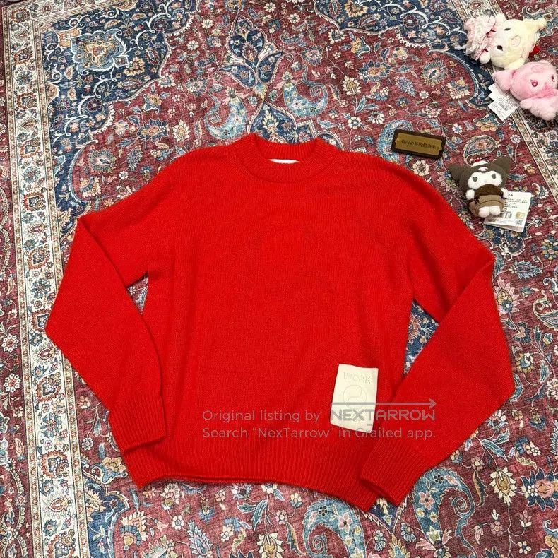 Our Legacy Our Legacy Red Cashmere Sweater Size US S / EU 44-46 / 1 - 1 Thumbnail