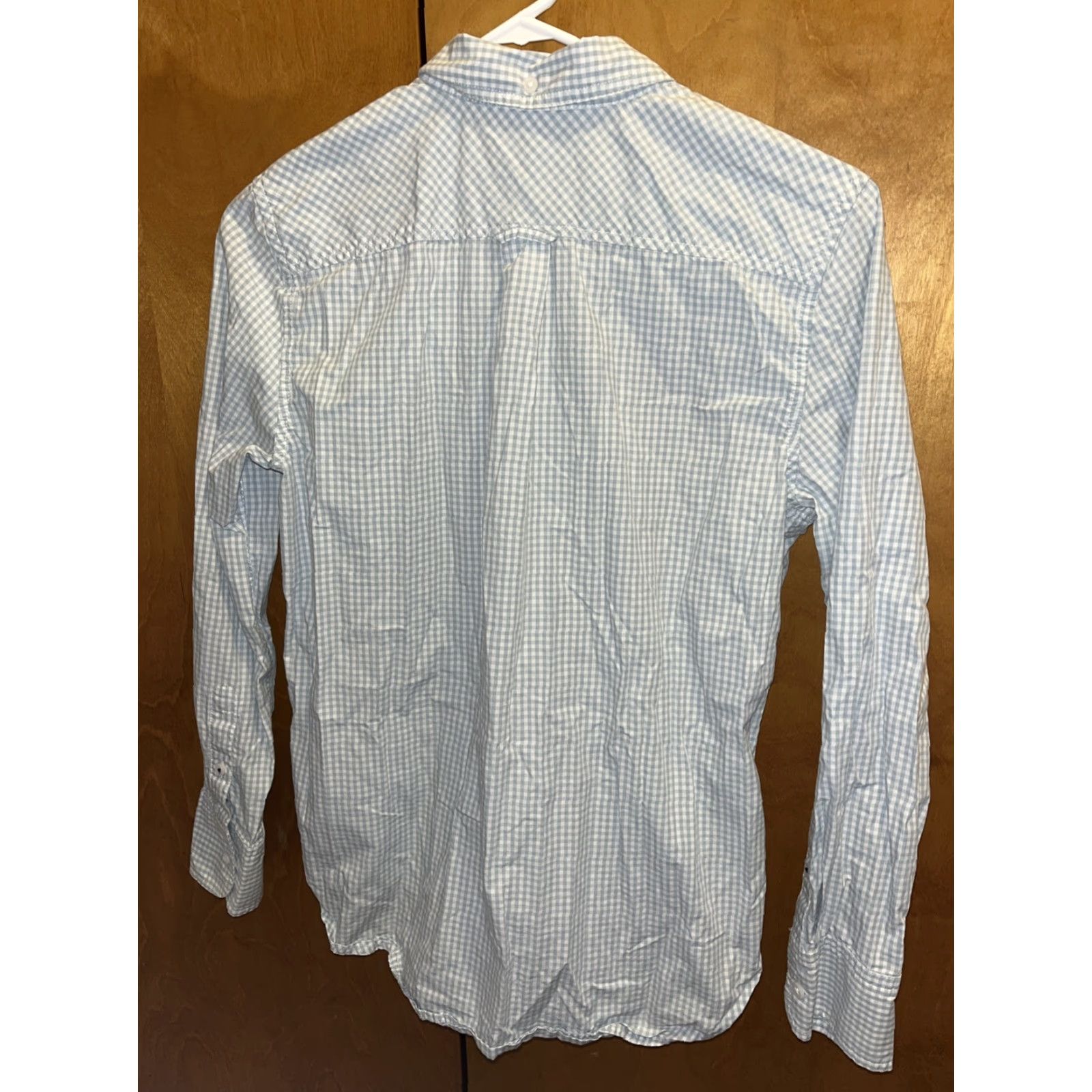 J.Crew VINTAGE J.CREW Women’s Button Down Shirt Long Sleeve Gingham Plaid Blue White Size 4 Casual Summer Women's Size S / US 4 / IT 40 - 4 Thumbnail