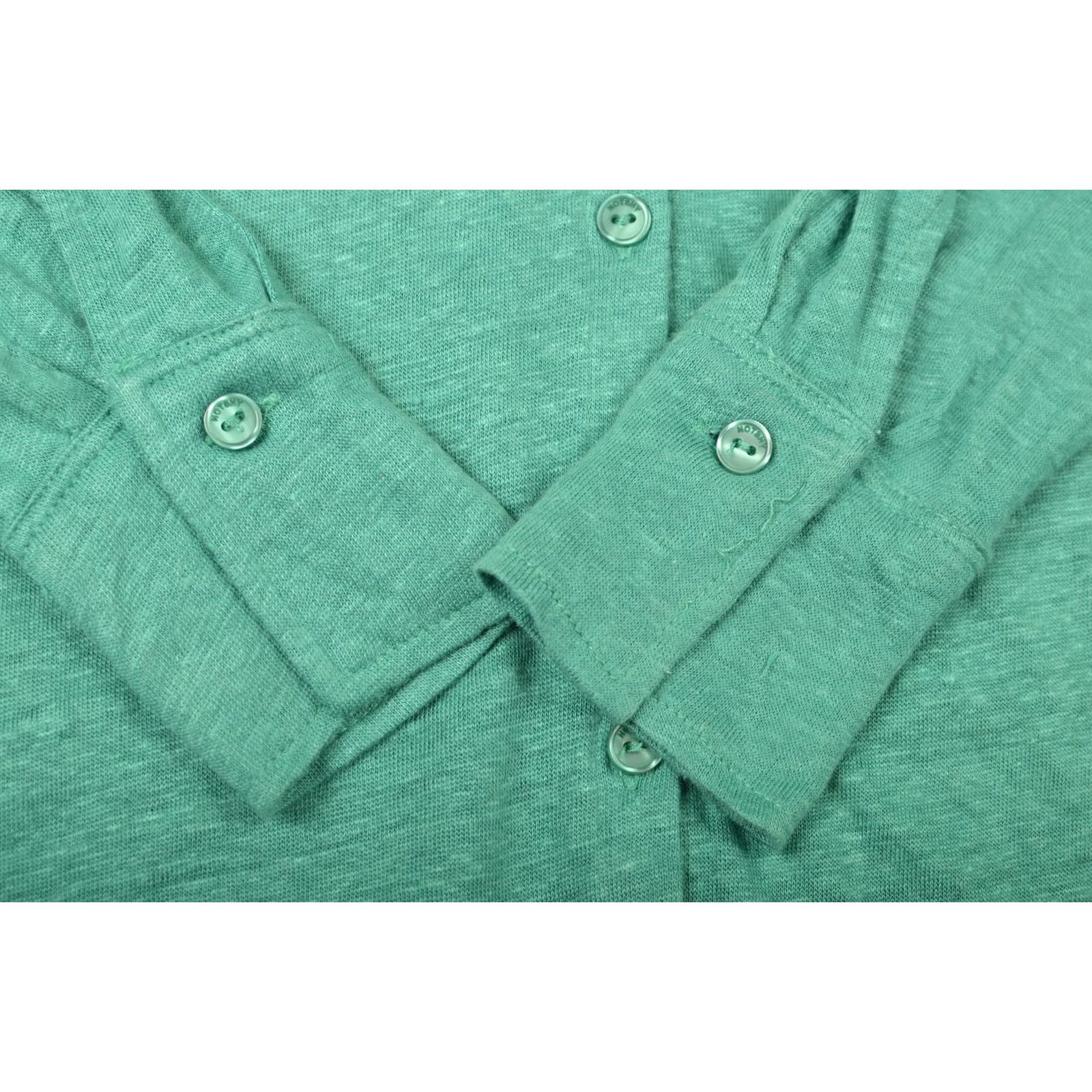 Vintage Notshy Cashmere Green Linen Button Shirt Blouse Size S Womens Size S / US 4 / IT 40 - 5 Thumbnail