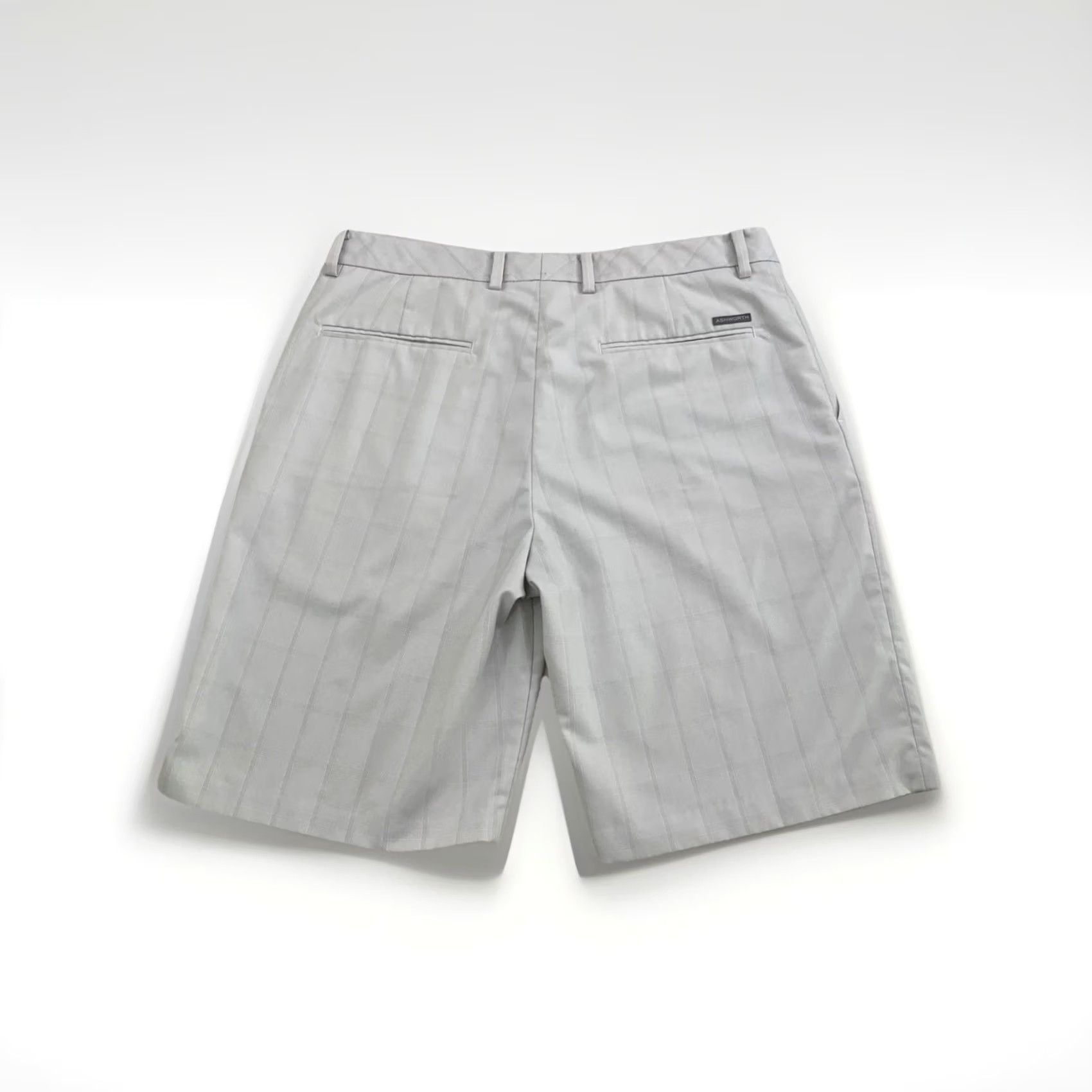 Vintage Ashworth Plaid Monotone Beige Knee Length Golf Shorts Mens 34 Size US 34 / EU 50 - 7 Thumbnail
