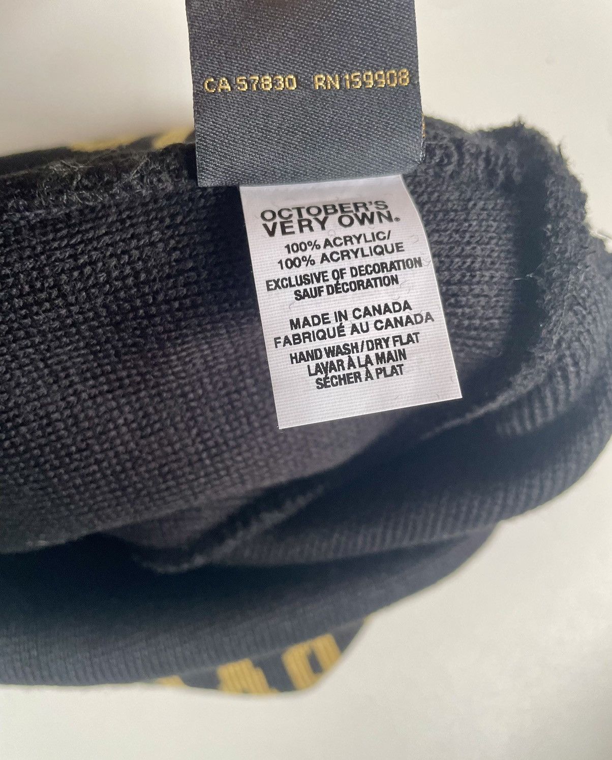 October's Very Own OVO X Toronto Maple Leafs Beanie BLACK Size ONE SIZE - 4 Thumbnail