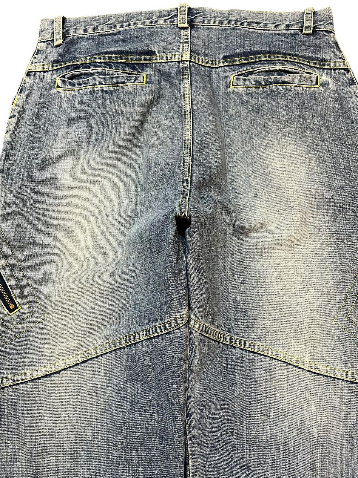 Bassike Vintage Bassayk Baggy Skater Wide Leg Faded Denim Size US 33 - 9 Thumbnail