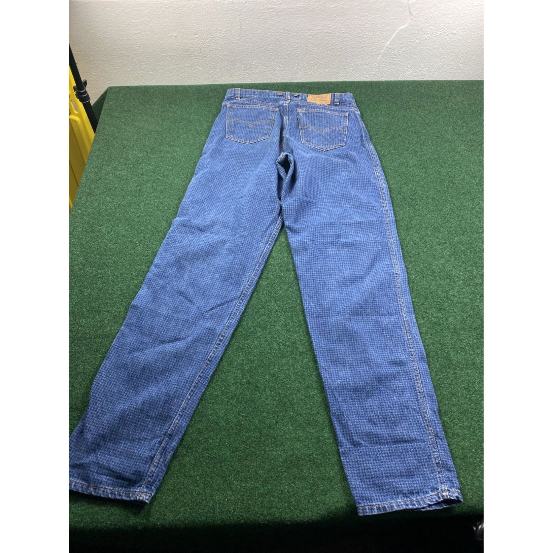 Levi's Vintage Levis Black Tab 40552 5814 Suspenders Buttons Jeans 33X34 Checkered Rare Size US 33 - 6 Thumbnail