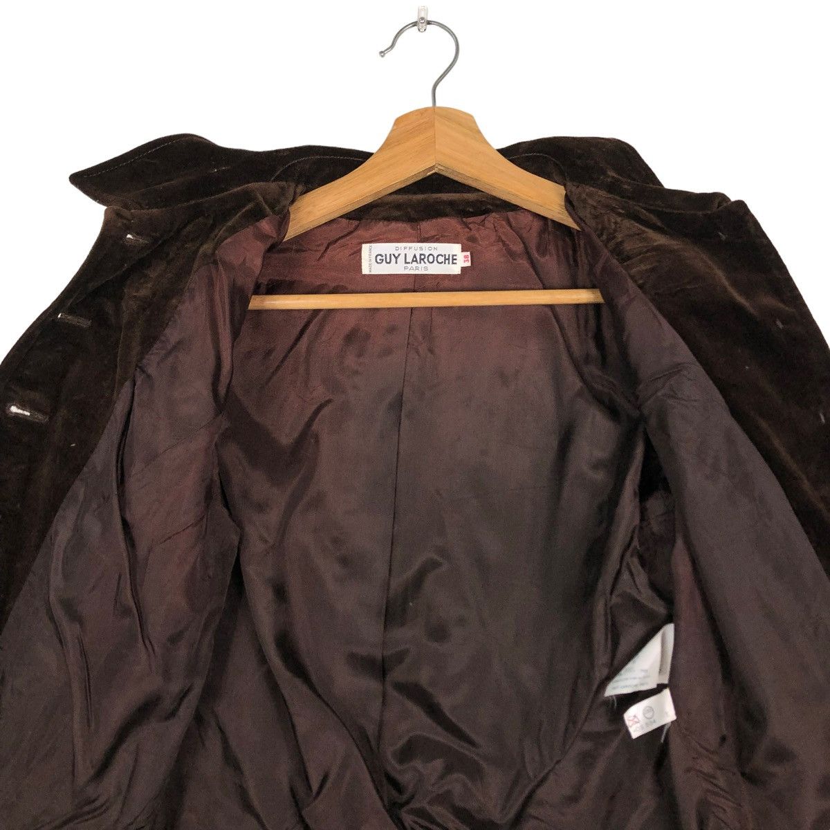 Vintage 🔥VINTAGE CROPPED VELVET JACKET DIFFUSION GUY LAROCHE PARIS Size XS / US 0-2 / IT 36-38 - 14 Thumbnail