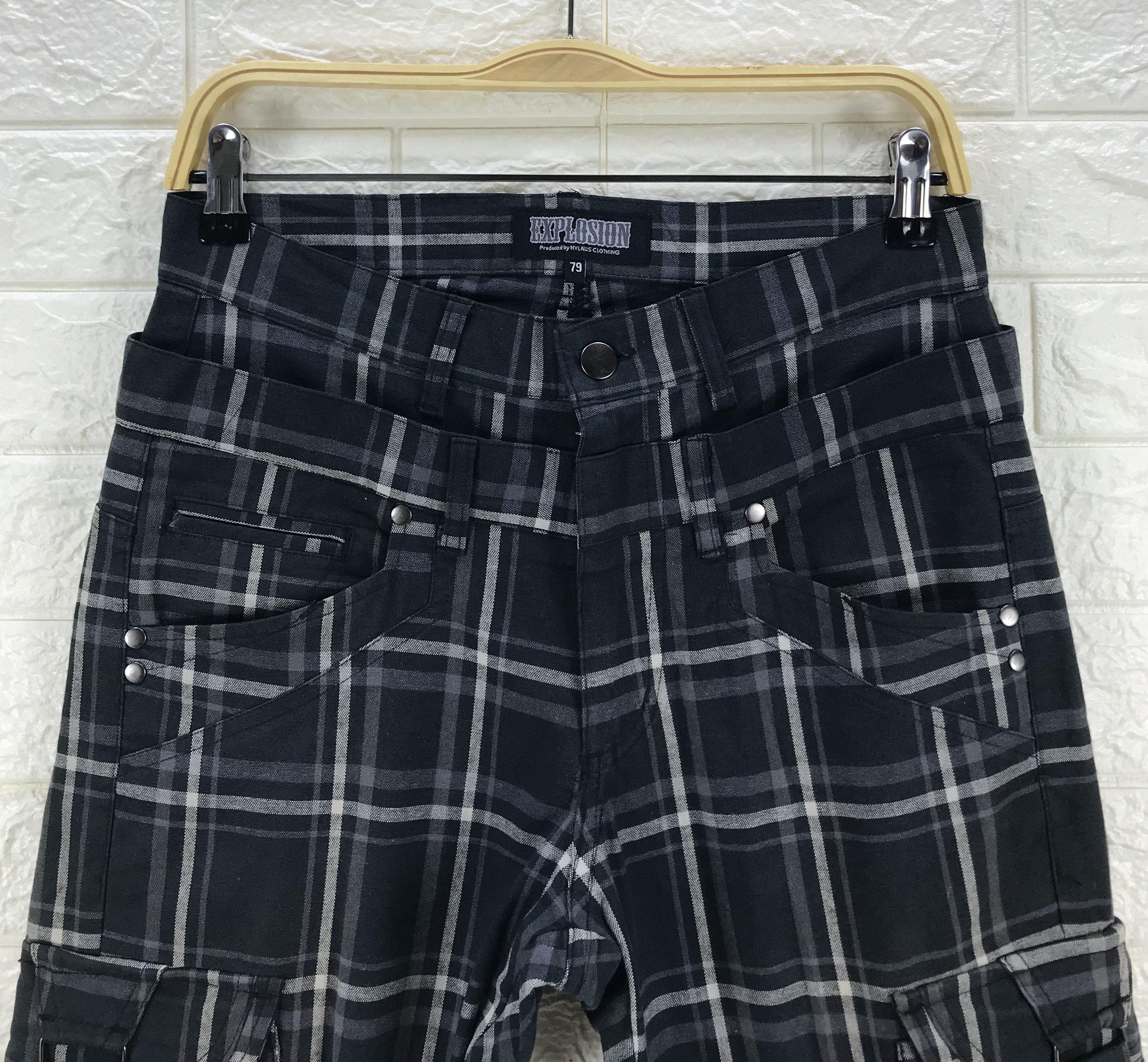 Japanese Brand Vintage Punk Explosion DoubleWaist Seditionaries Cargo Pants Size US 30 / EU 46 - 2 Thumbnail