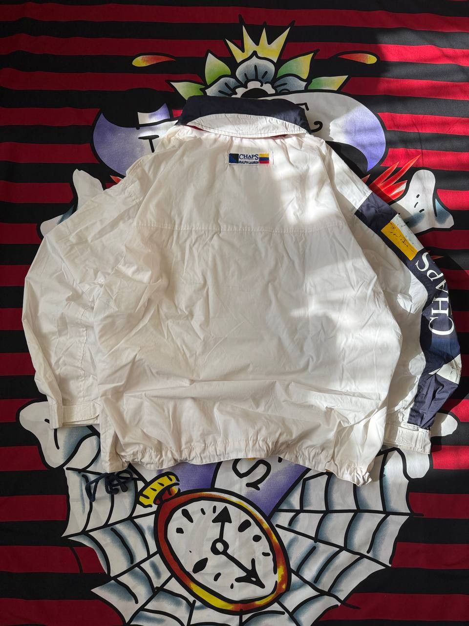 Chaps Ralph Lauren × Ralph Lauren × Vintage Vintage Chaps Ralph Lauren anorak jacket in white Size L Size US L / EU 52-54 / 3 - 8 Thumbnail