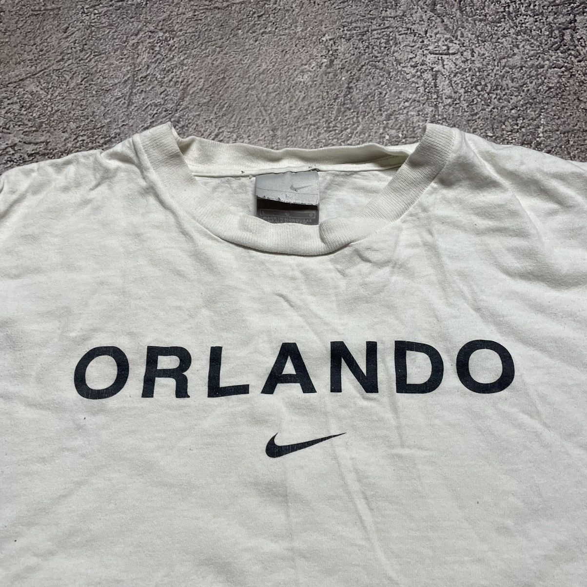 Vintage Vintage 90s Orlando Sun Faded Graphic Tee Cream Oversized L Size US L / EU 52-54 / 3 - 4 Thumbnail