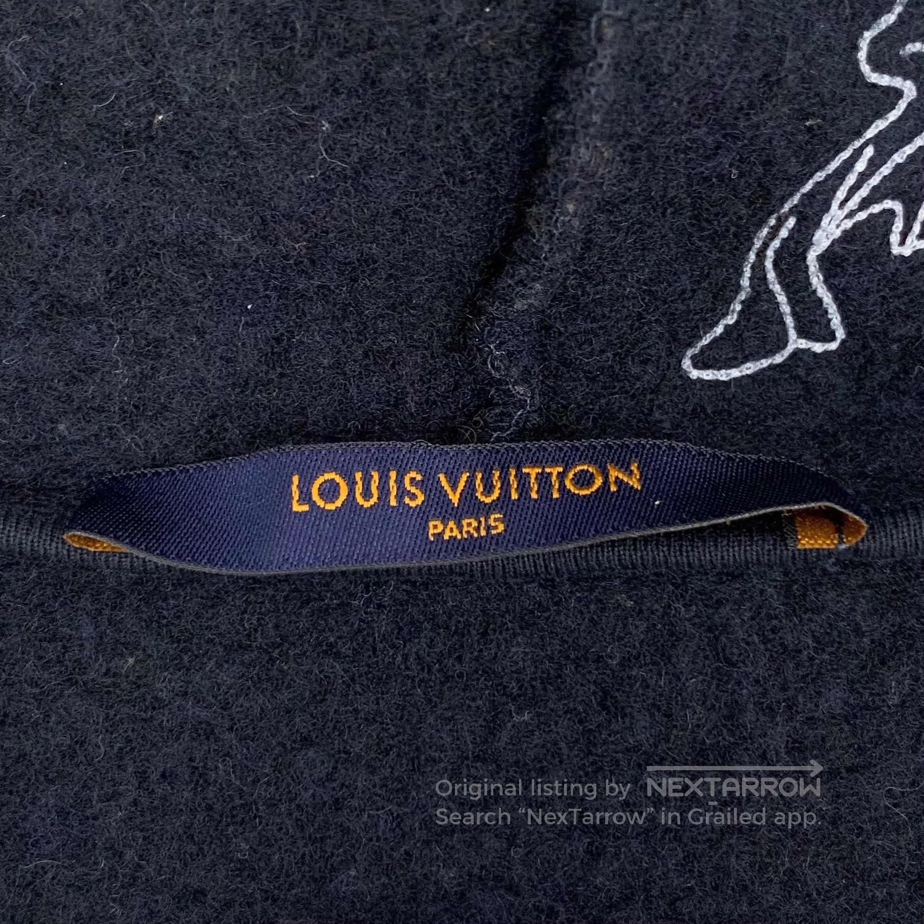 Louis Vuitton Louis Vuitton Dark Blue Sheep Wool Hooded Drawstring Zippe Size US L / EU 52-54 / 3 - 5 Thumbnail