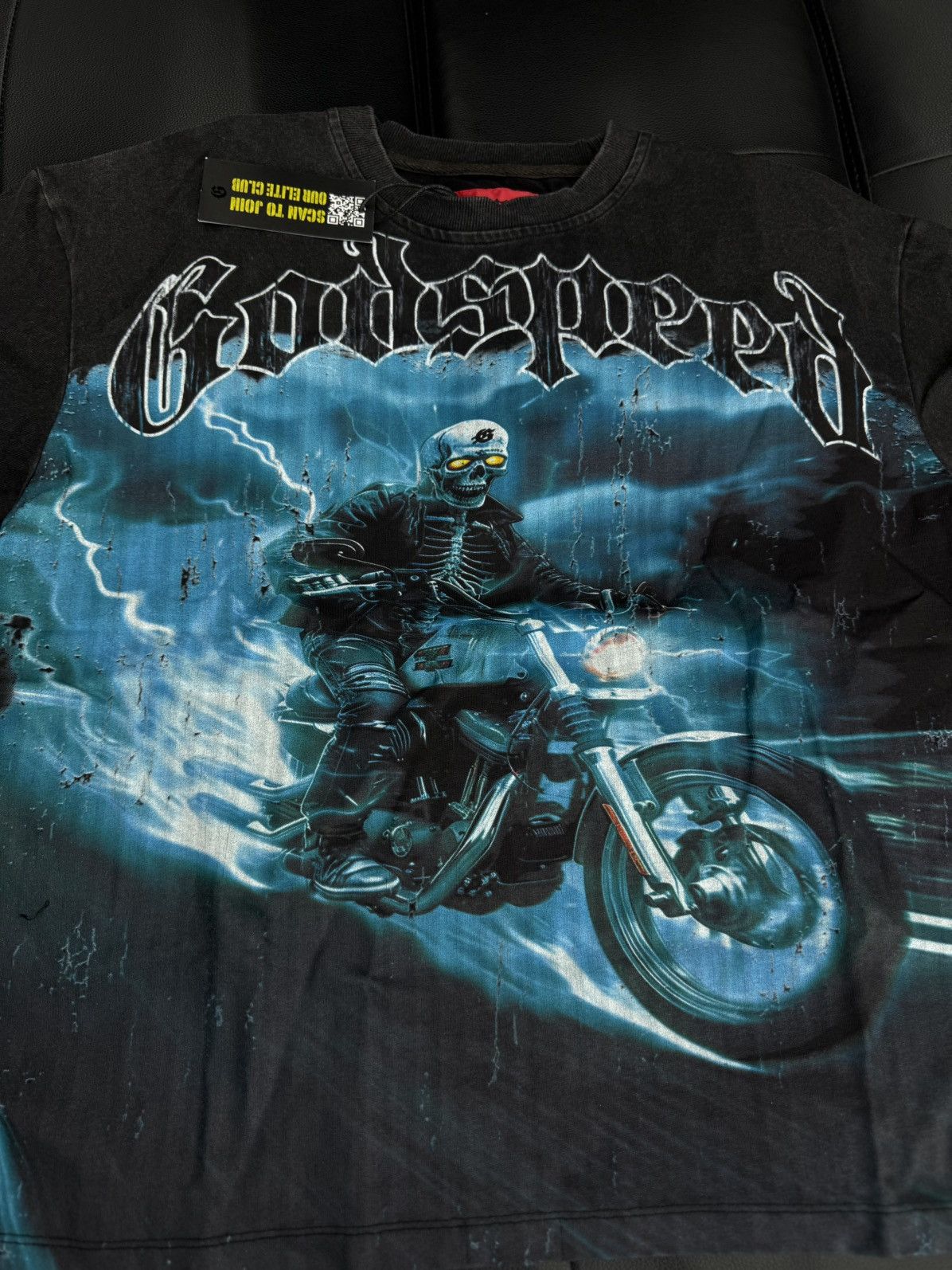 Godspeed Godspeed Blue Motorcycle Tee Shirt Size M (NEW) Size US M / EU 48-50 / 2 - 5 Thumbnail
