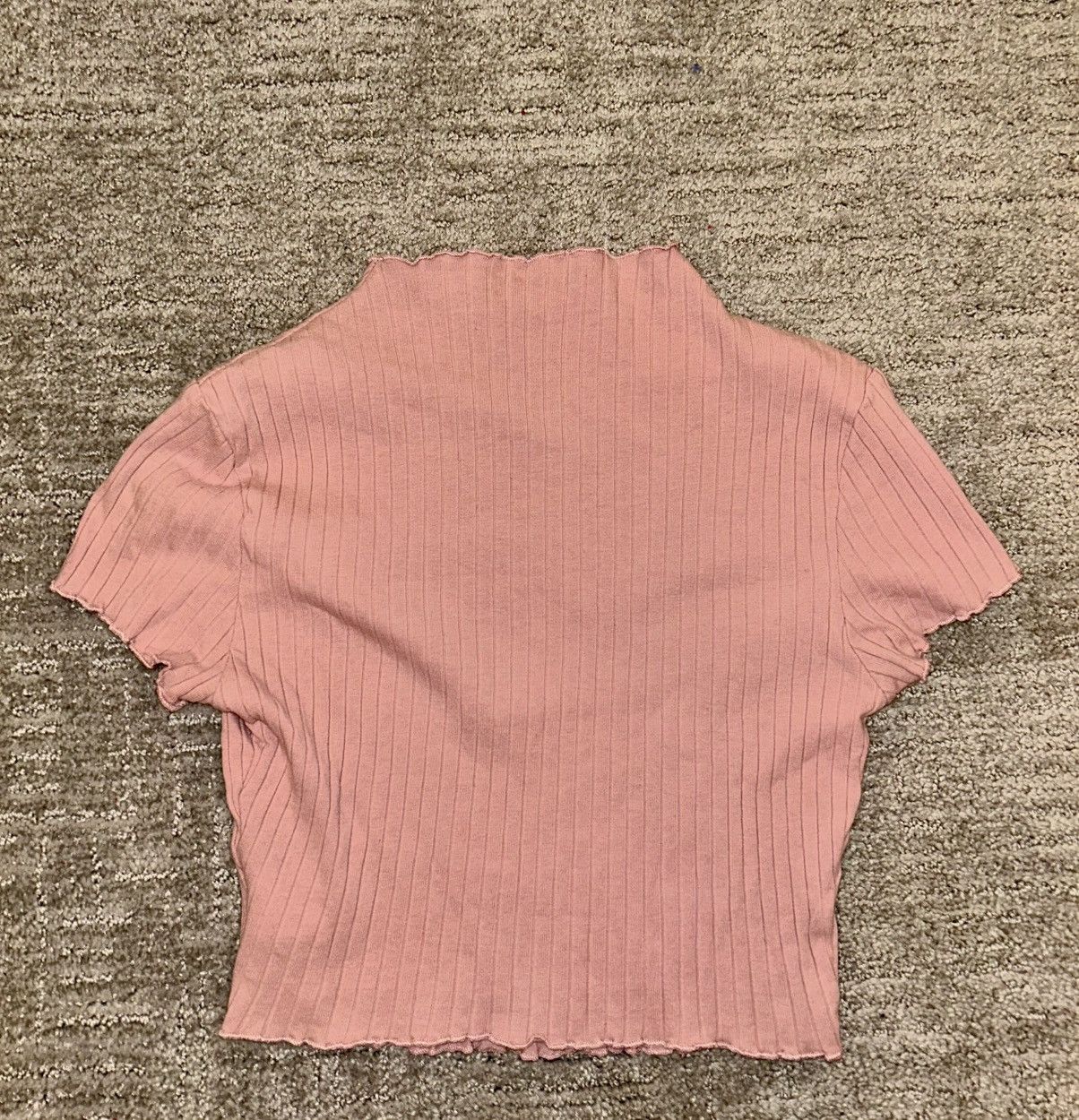 Shein Pink Shein cropped turtleneck short sleeve shirt Size XS / US 0-2 / IT 36-38 - 3 Thumbnail