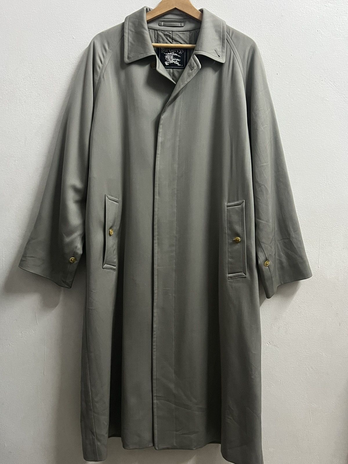 Burberry BURBERRYS TRENCH COAT HOMME KAKI VINTAGE Soft wool Size US L / EU 52-54 / 3 - 15 Thumbnail
