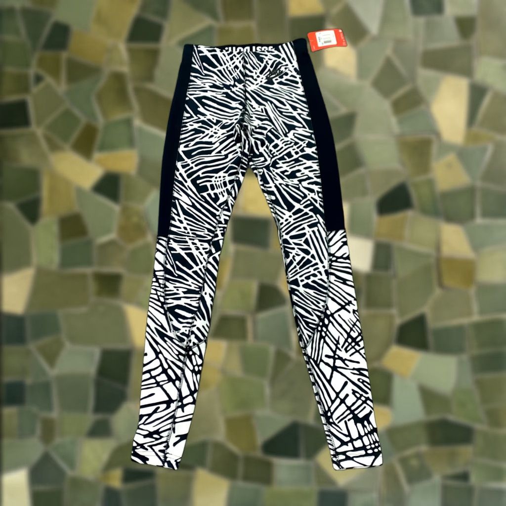 Nike Nike Leggings Womens XS Black All Over Print Stretch NWT Leg-A-See Geometric Athletic Shoes? Size 26" / US 2 / IT 38 - 1 Thumbnail