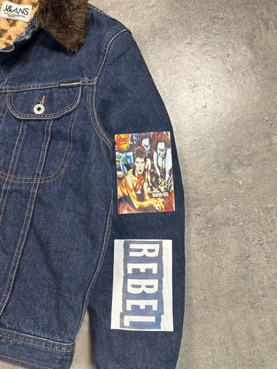 Dolce & Gabbana Dolce & Gabbana Rebel Denim Jacket Genuine Fur Rock-n-Roll Size US S / EU 44-46 / 1 - 9 Thumbnail
