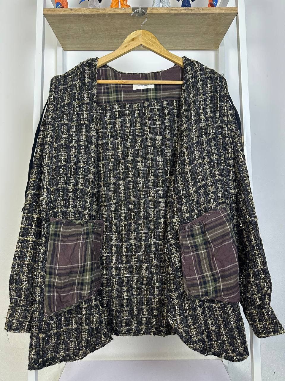 Faith Connexion Faith Connexion Tweed Oversize Hooded Shirt (PIT 22.5) Size S / US 4 / IT 40 - 7 Thumbnail