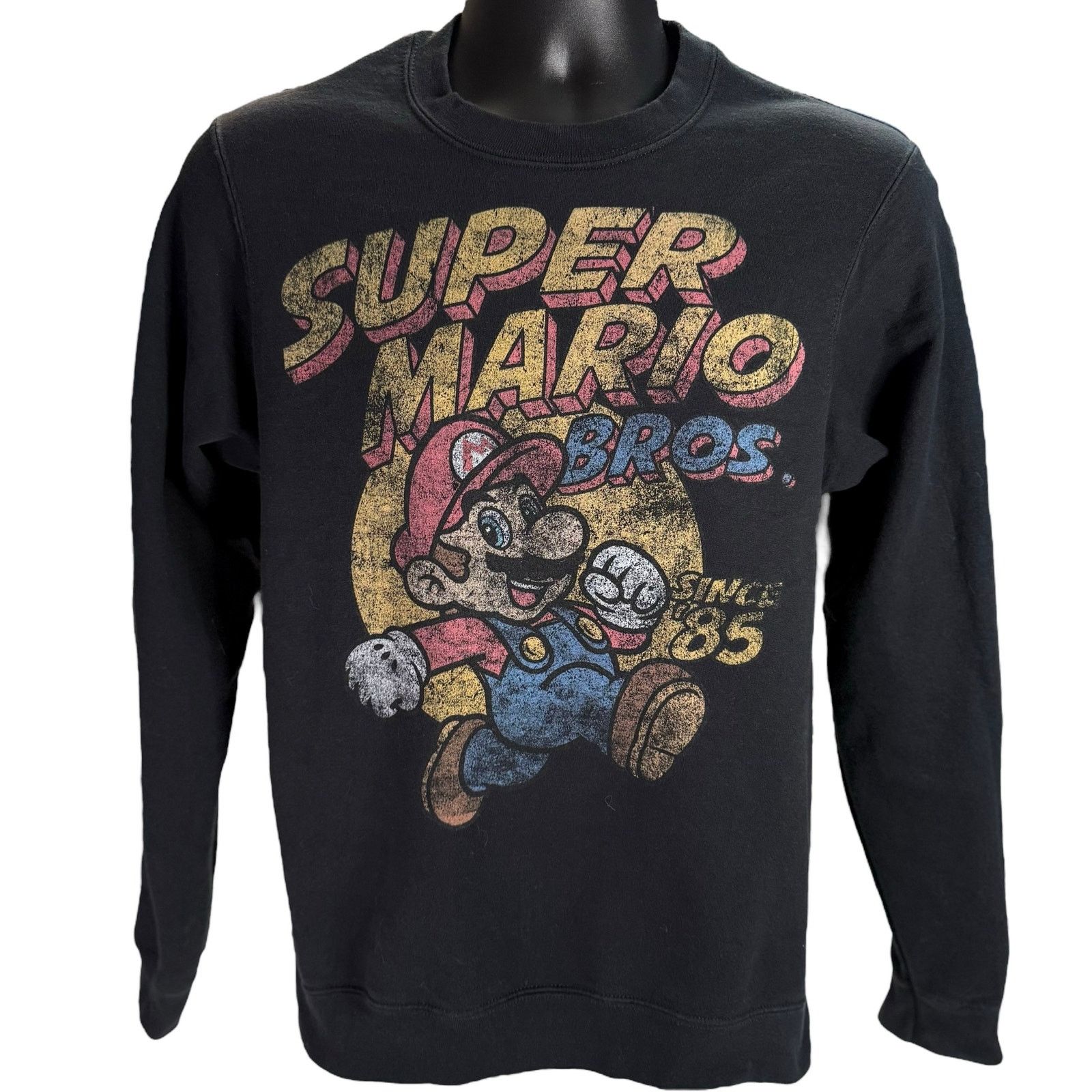 Nintendo Super Mario Bros Sweatshirt Since 1985 Black Nintendo Small Size US S / EU 44-46 / 1 - 2 Thumbnail