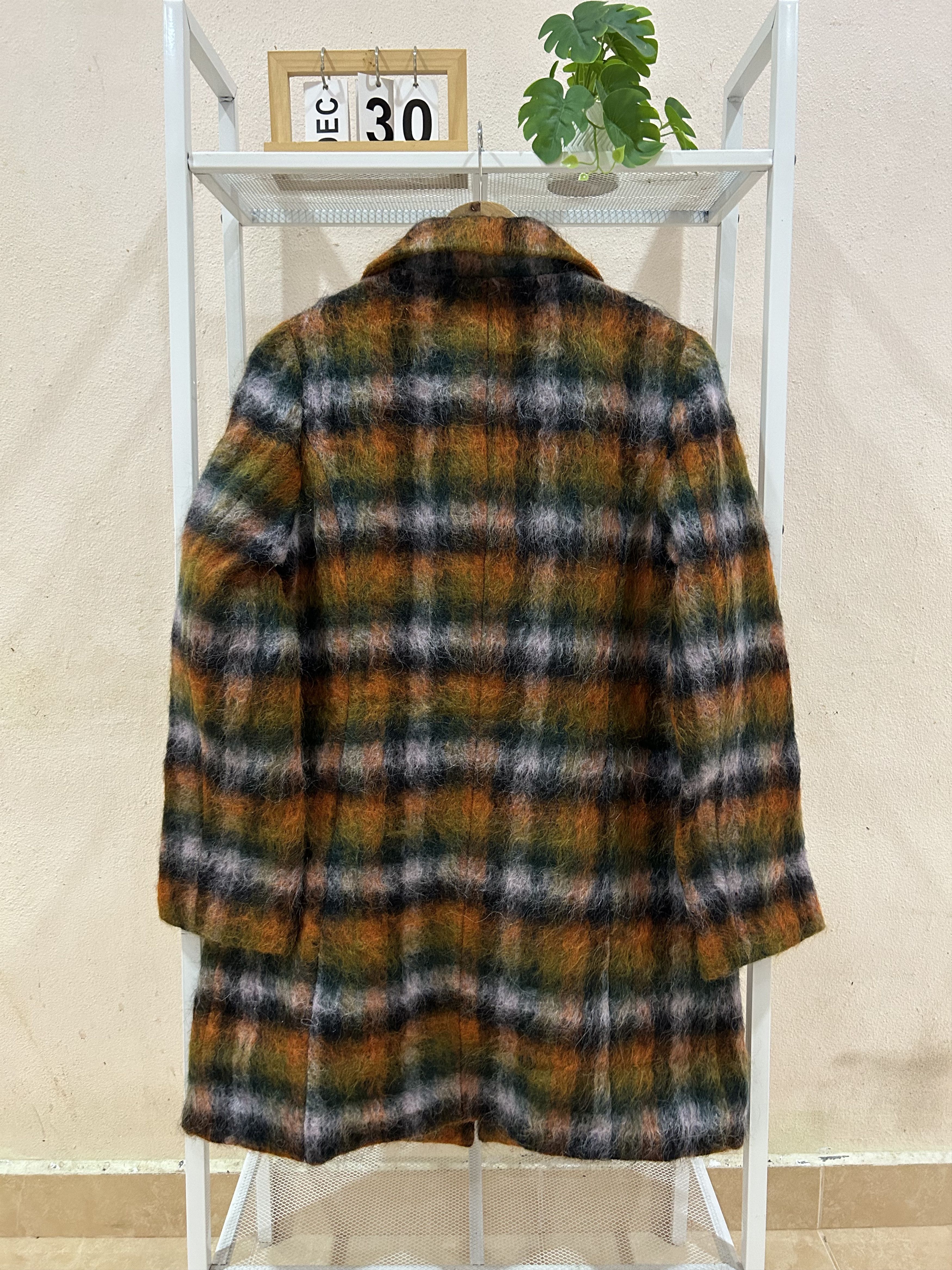 Japanese Brand Vintage Christian Aujard Paris wool Mohair Blend Coat Size M / US 6-8 / IT 42-44 - 3 Thumbnail
