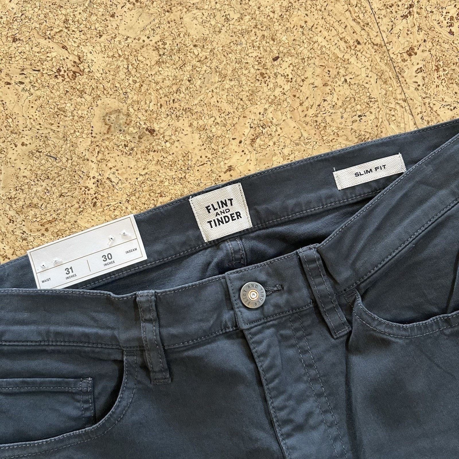 Flint And Tinder NEW Flint And Tinder 365 Slim Fit Stretch Chino Pants 31x30 Size US 31 - 2 Thumbnail