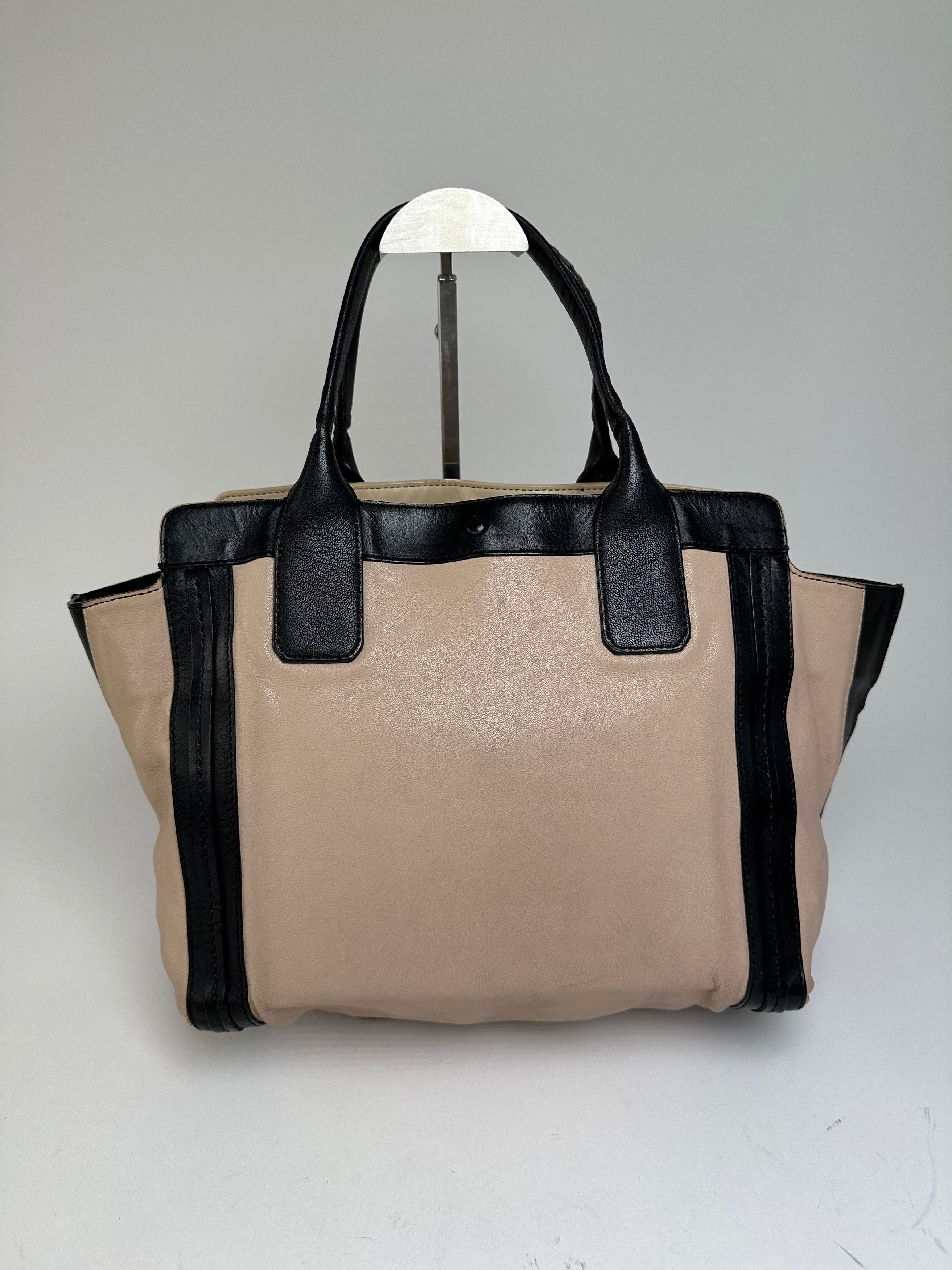 Chloe Vintage Leather Tote Bag Nude Black Size ONE SIZE - 1 Thumbnail