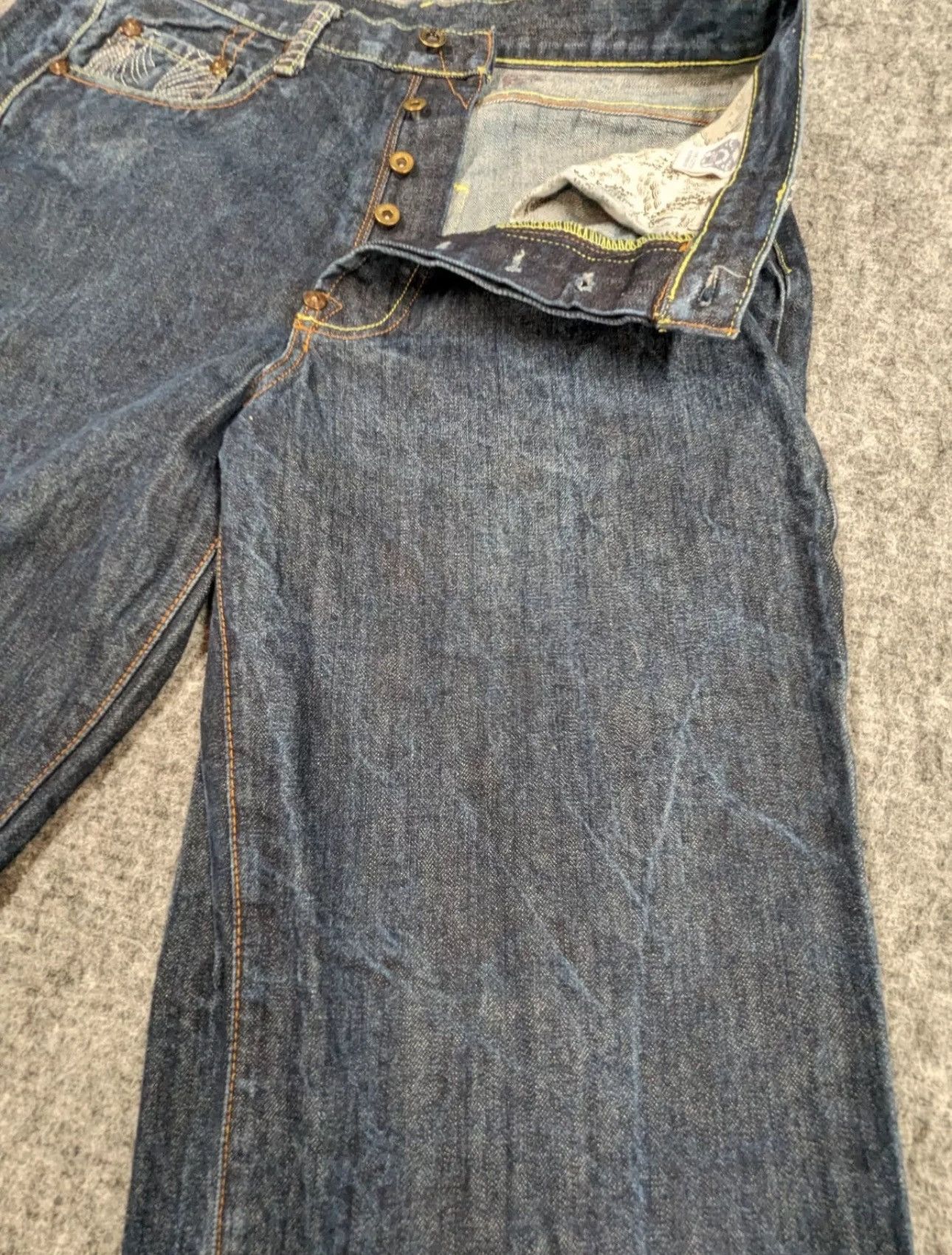 Japanese Brand × RMC Jeans × Vintage Red Monkey 2000’s Vintage Y2K Japanese Selvage Denim Jeans Size US 34 / EU 50 - 10 Thumbnail