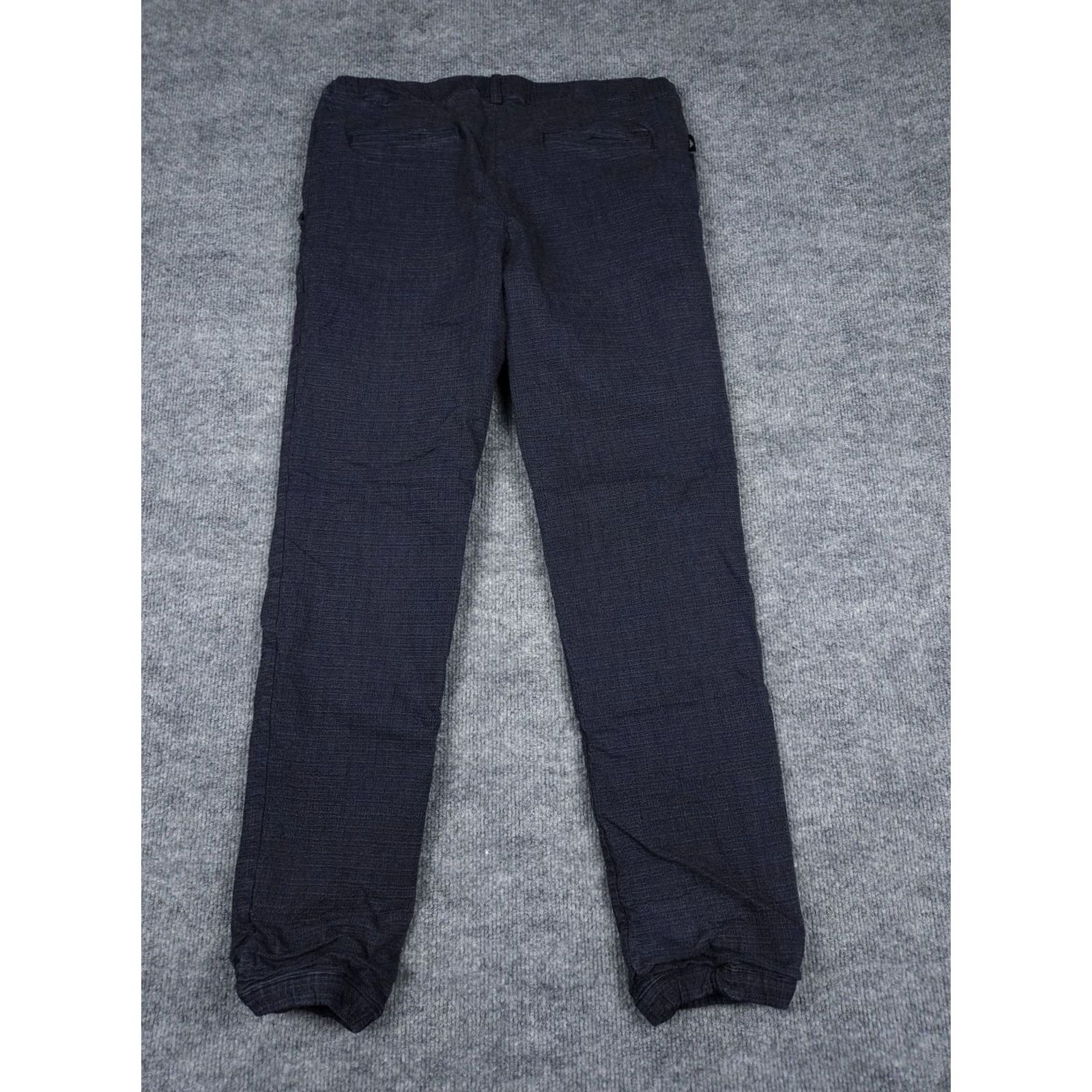 Emporio Armani Emporio Armani Pants Adult / Juniors 31 x 28 Blue Slim Stretch Knit Textured Slim Jogger Jeans Logo Pockets Straight Leg Men Size US 31 - 2 Thumbnail