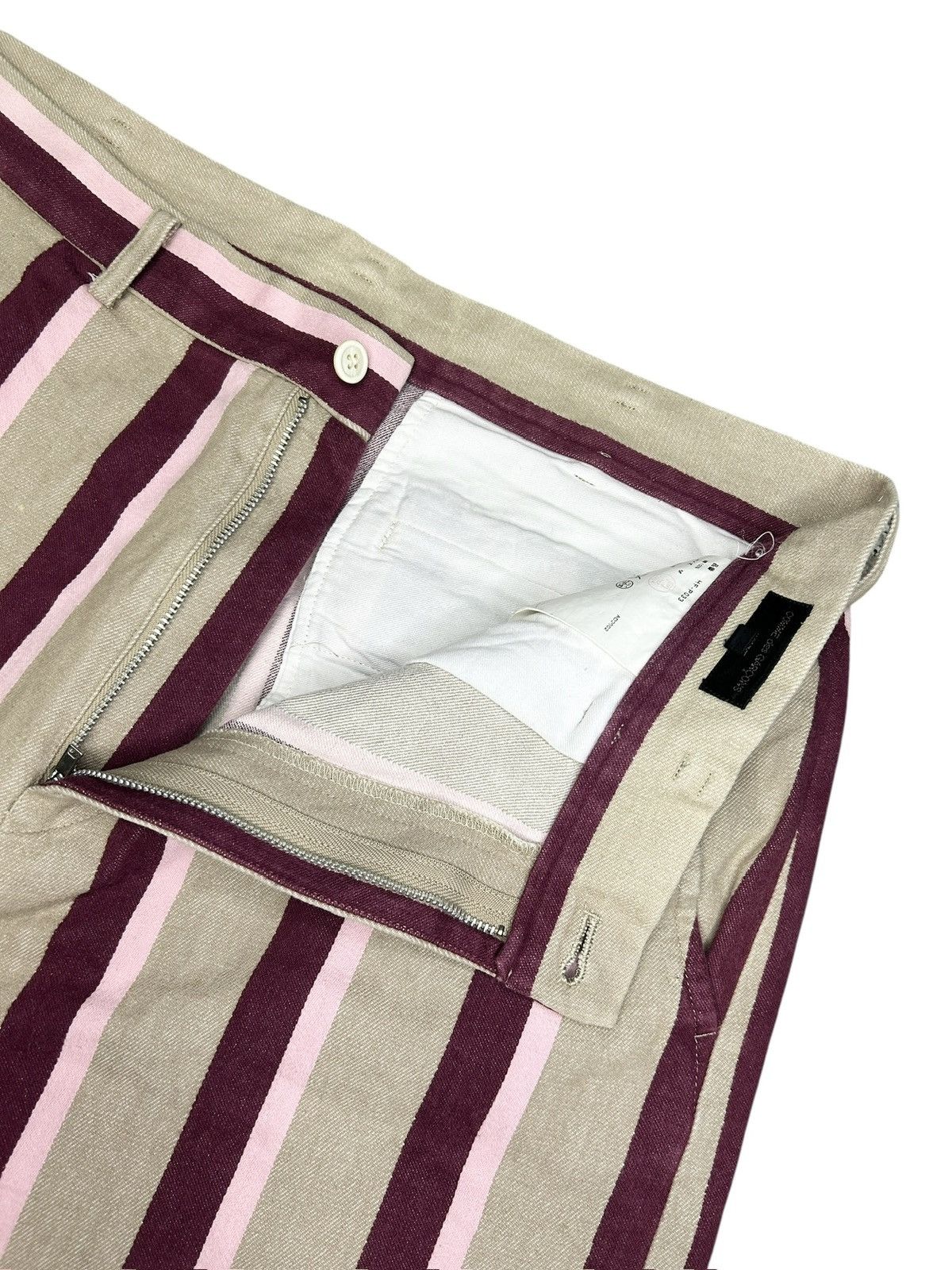 Comme des Garcons Homme S/S 03 Stripe Trousers Size US 32 / EU 48 - 4 Thumbnail