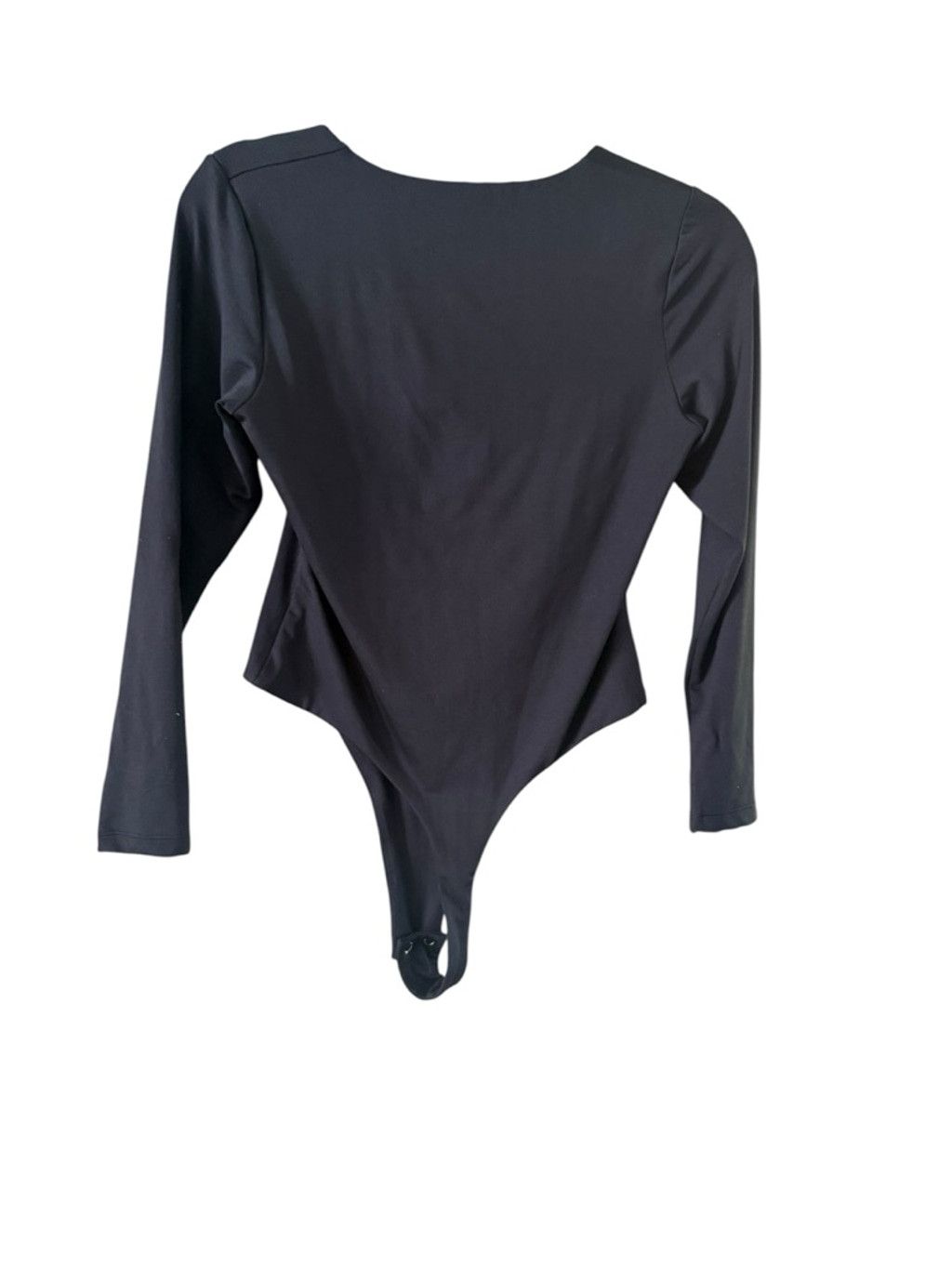 The Unbranded Brand Women's LILAMOR Black Long Sleeve Square Neck Bodysuit L Size L / US 10 / IT 46 - 5 Thumbnail