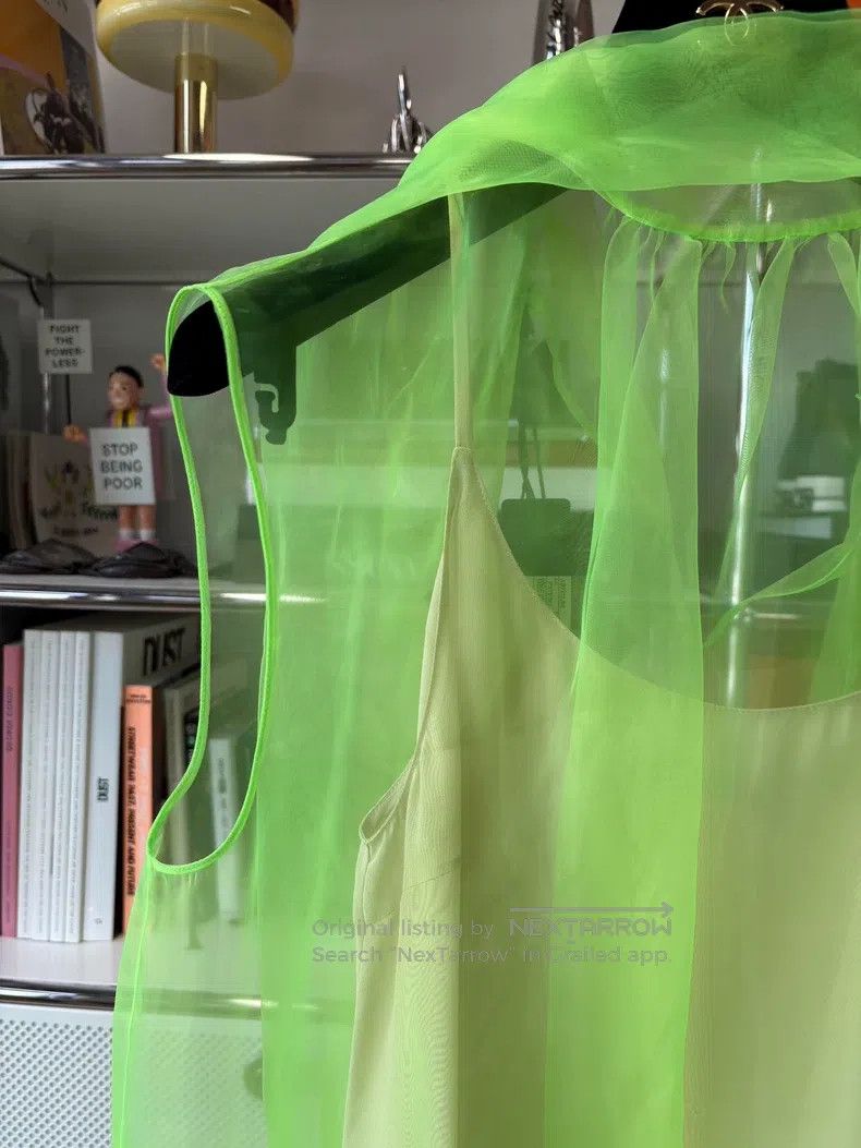 Prada Prada Green mesh dress Size XS / US 0-2 / IT 36-38 - 3 Thumbnail