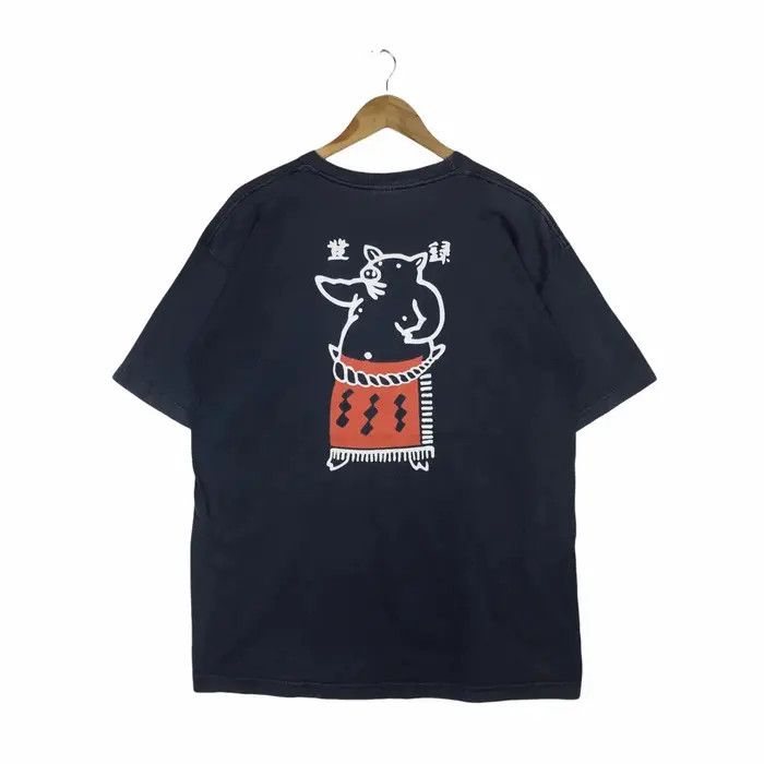 Japanese Brand Vtg 90 MISOKATSU YABATON JAPAN Pork Cutlet ArtisanTee Shirt Size US XL / EU 56 / 4 - 1 Thumbnail