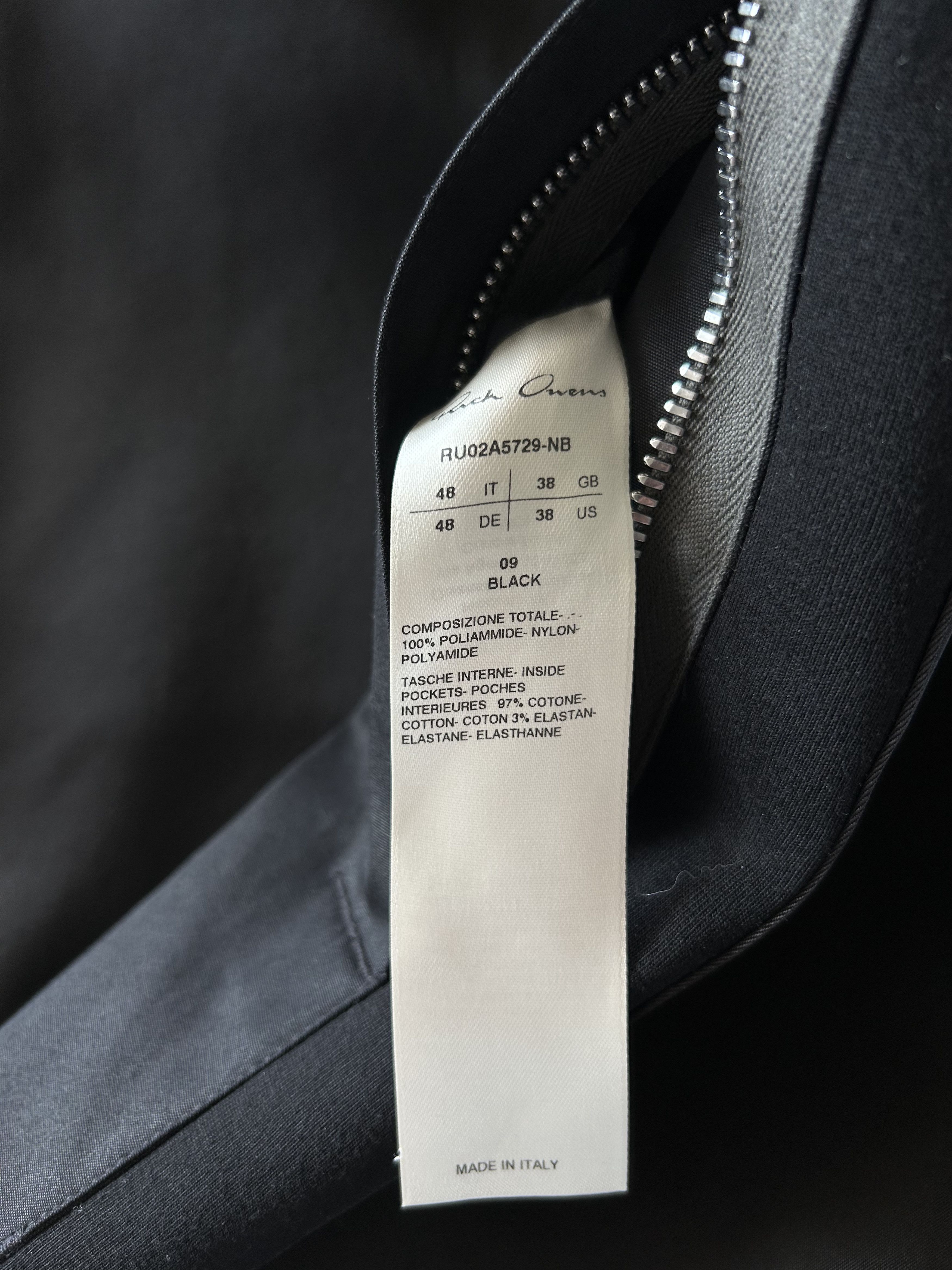 Rick Owens Rick Owens Black Distressed Nylon Overshirt Size US M / EU 48-50 / 2 - 3 Thumbnail