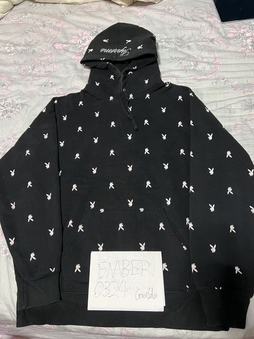 Supreme best sale playboy hoodie