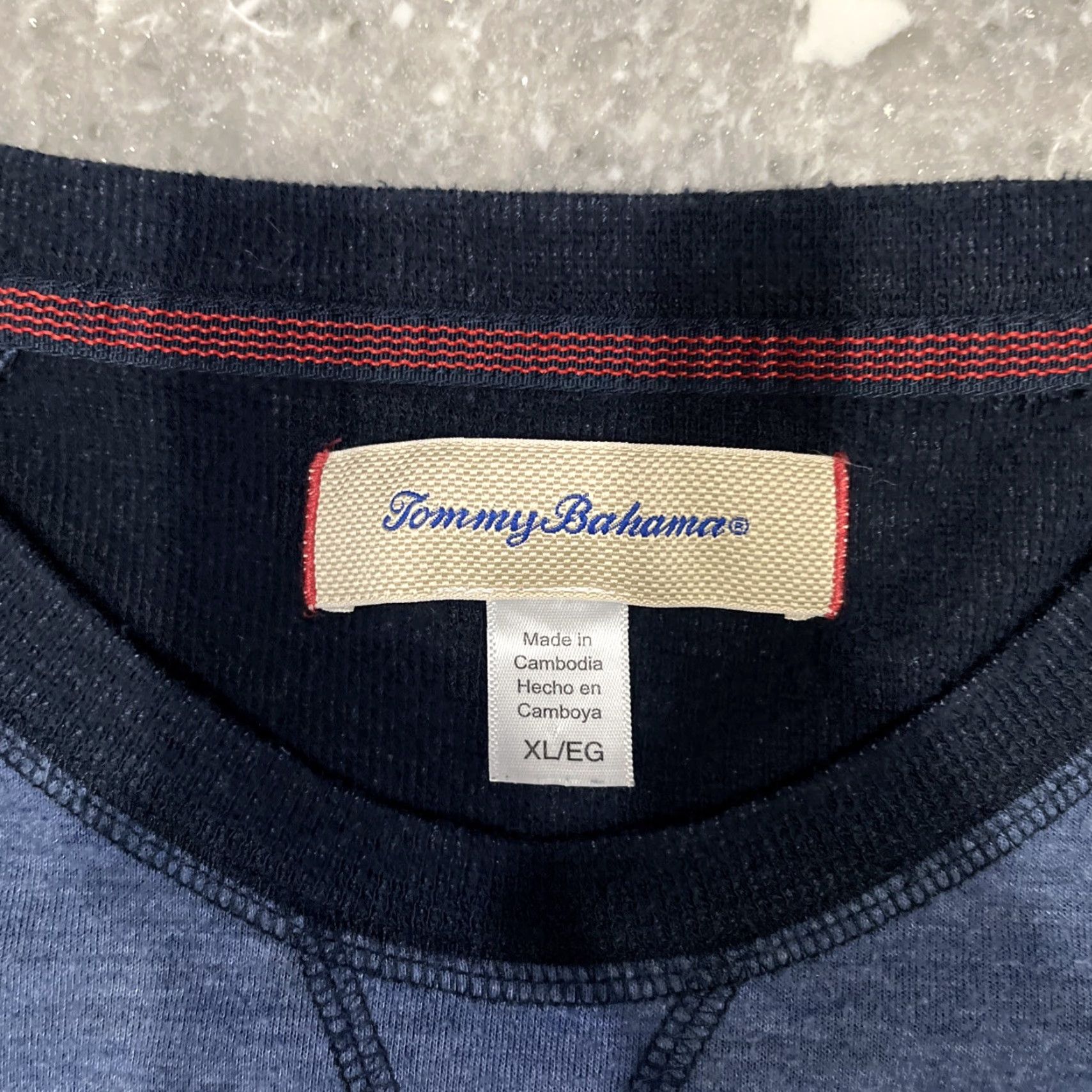 Tommy Bahama Tommy Bahama Shirt Men Long Sleeve Crew Neck XL Blue Casual T-Shirt Regular Adults Mens Size US XL / EU 56 / 4 - 3 Thumbnail