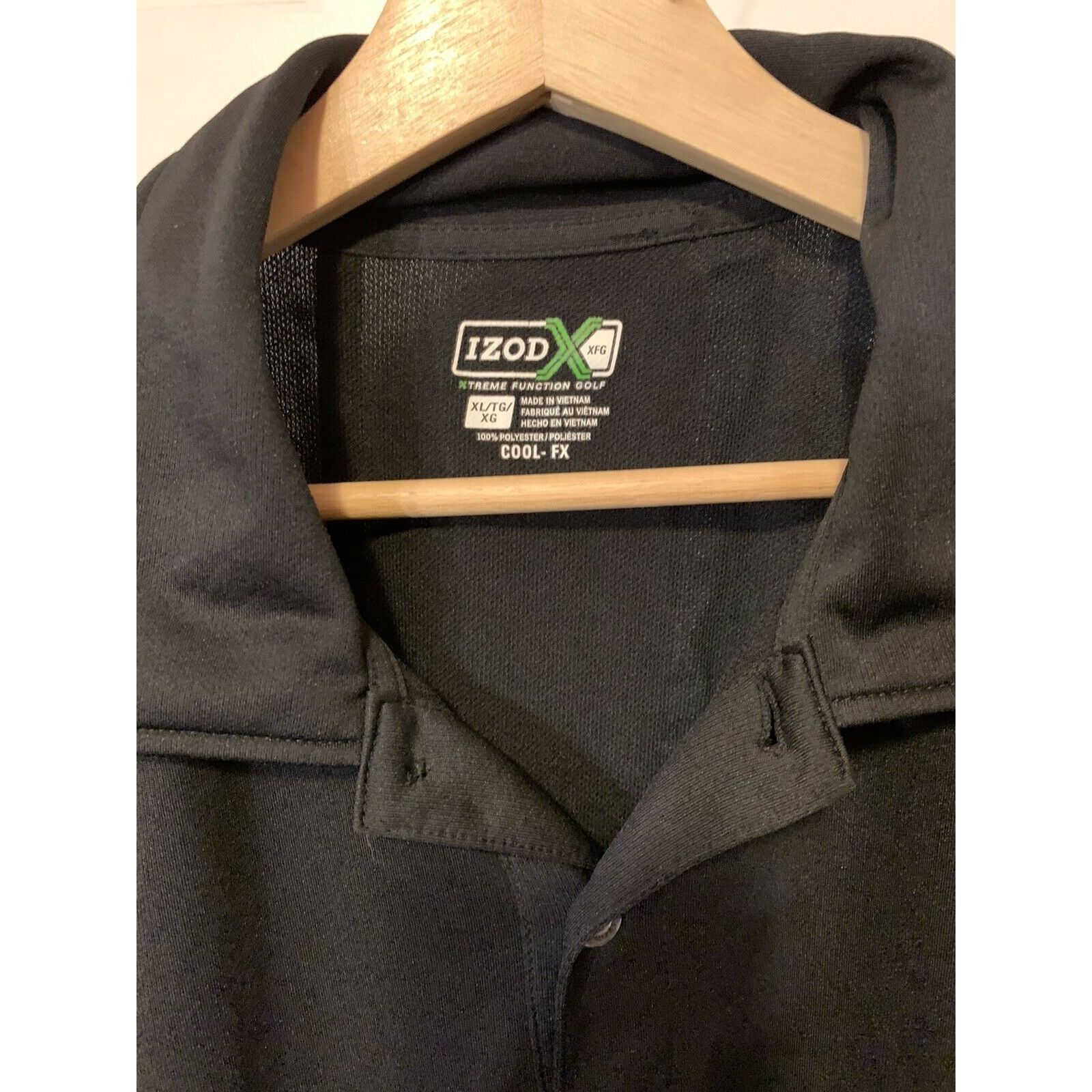 Izod IZOD Golf Men’s Sz XL Polo Shirt Black Cool-FX Extreme Funct Size US XL / EU 56 / 4 - 2 Thumbnail