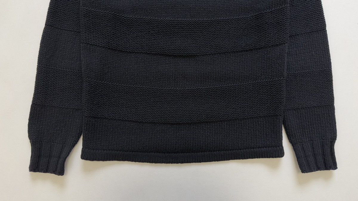 Issey Miyake Black ‘3D Patterned Stripe’ Wool Sweater Size US L / EU 52-54 / 3 - 19 Thumbnail