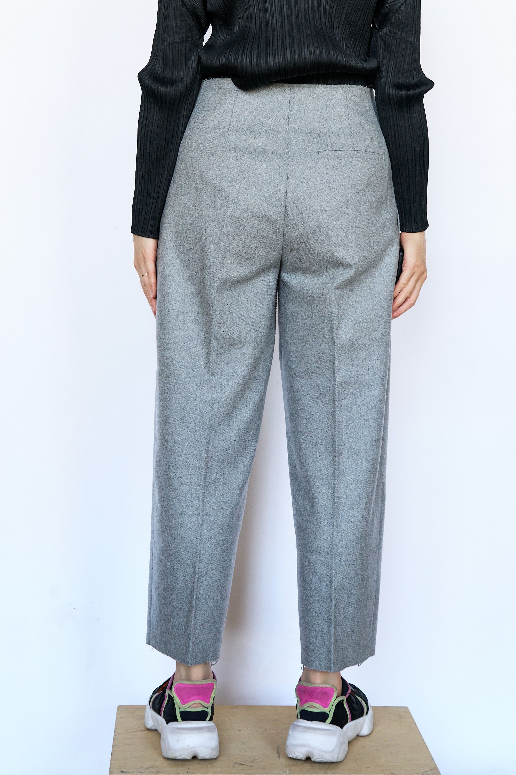 Acne Studios Acne Studios Grey Felt Wool Pants Size 28" / US 6 / IT 42 - 3 Thumbnail