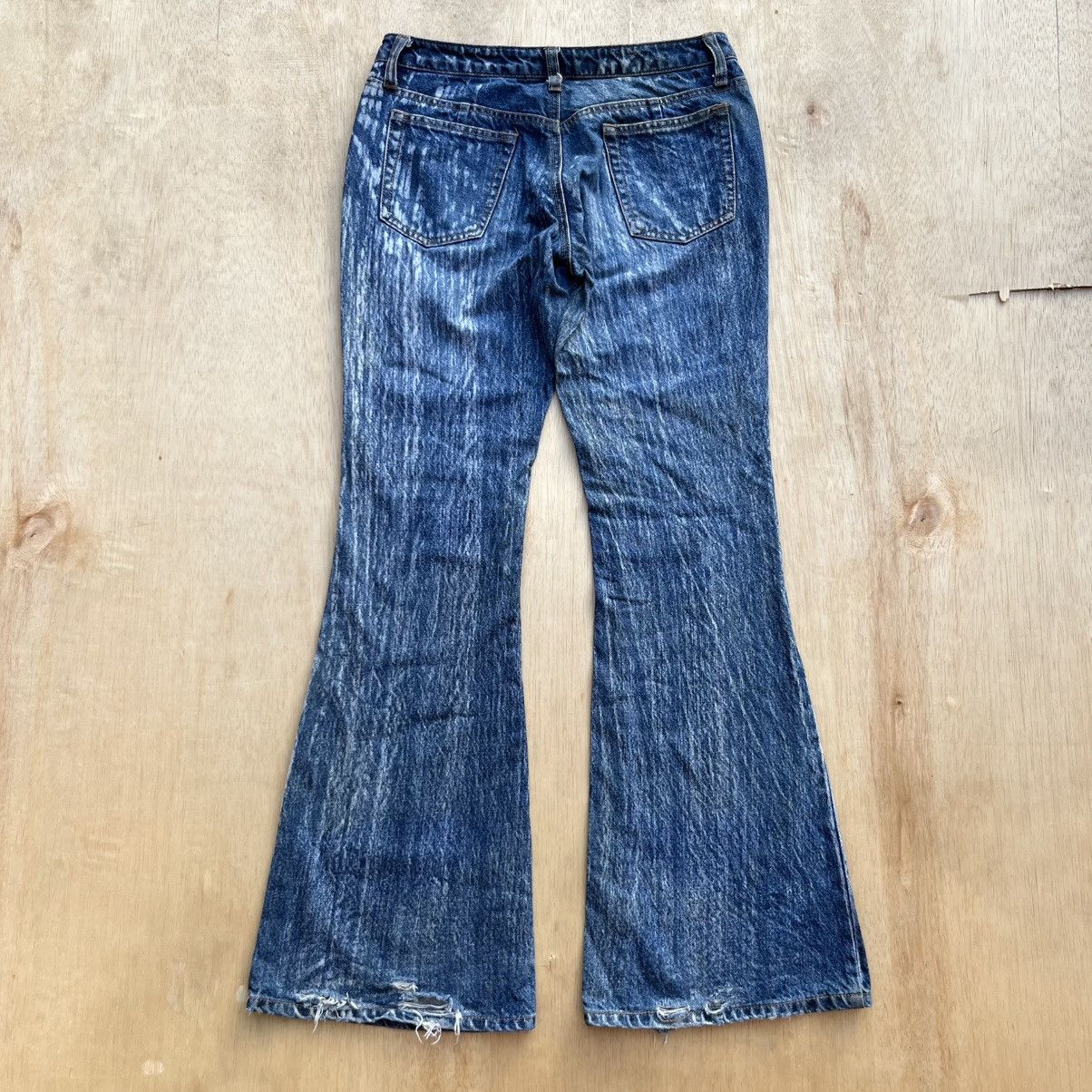 Hysteric Glamour DAILY TOPIC VINTAGE JAPANESE BRAND FLARE WASHED BLUE DENIM Size 28" / US 6 / IT 42 - 6 Thumbnail