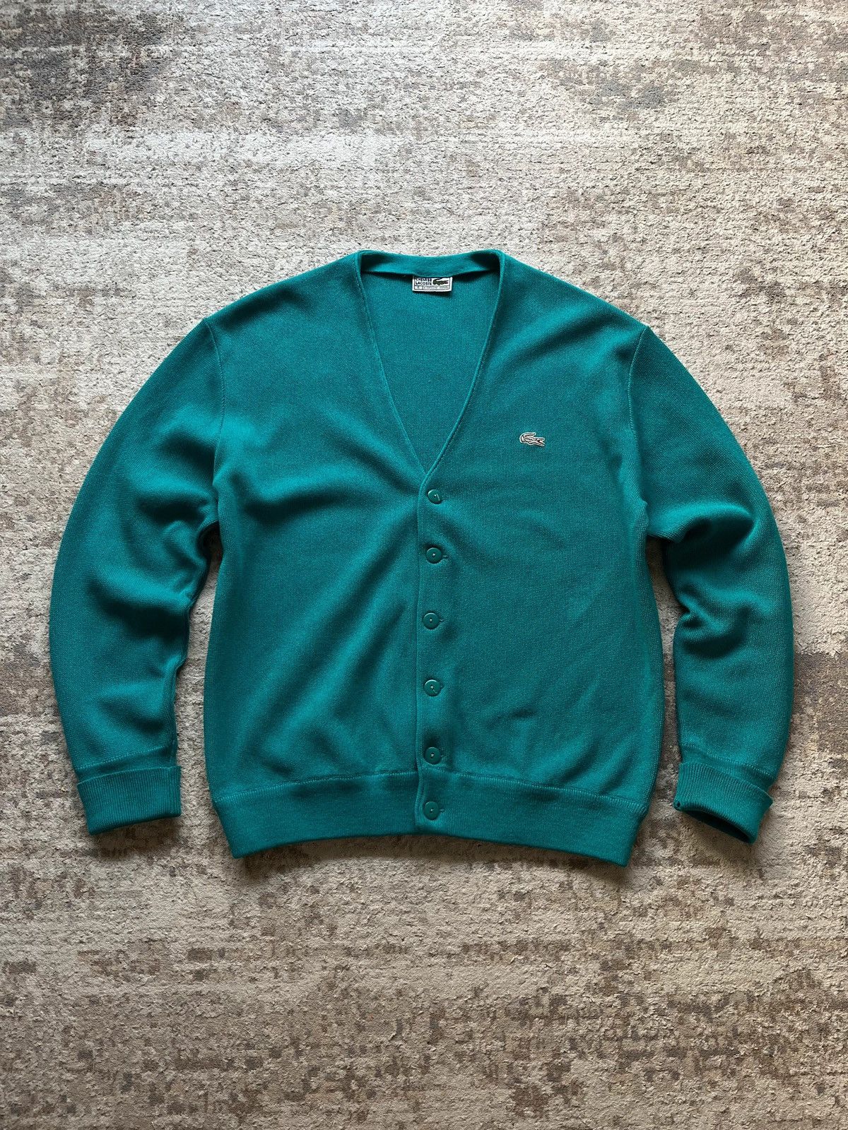 Lacoste OG Lacoste Chemise Sz E / L Vintage 90s Very Rare Aqua Blue Size US L / EU 52-54 / 3 - 1 Thumbnail