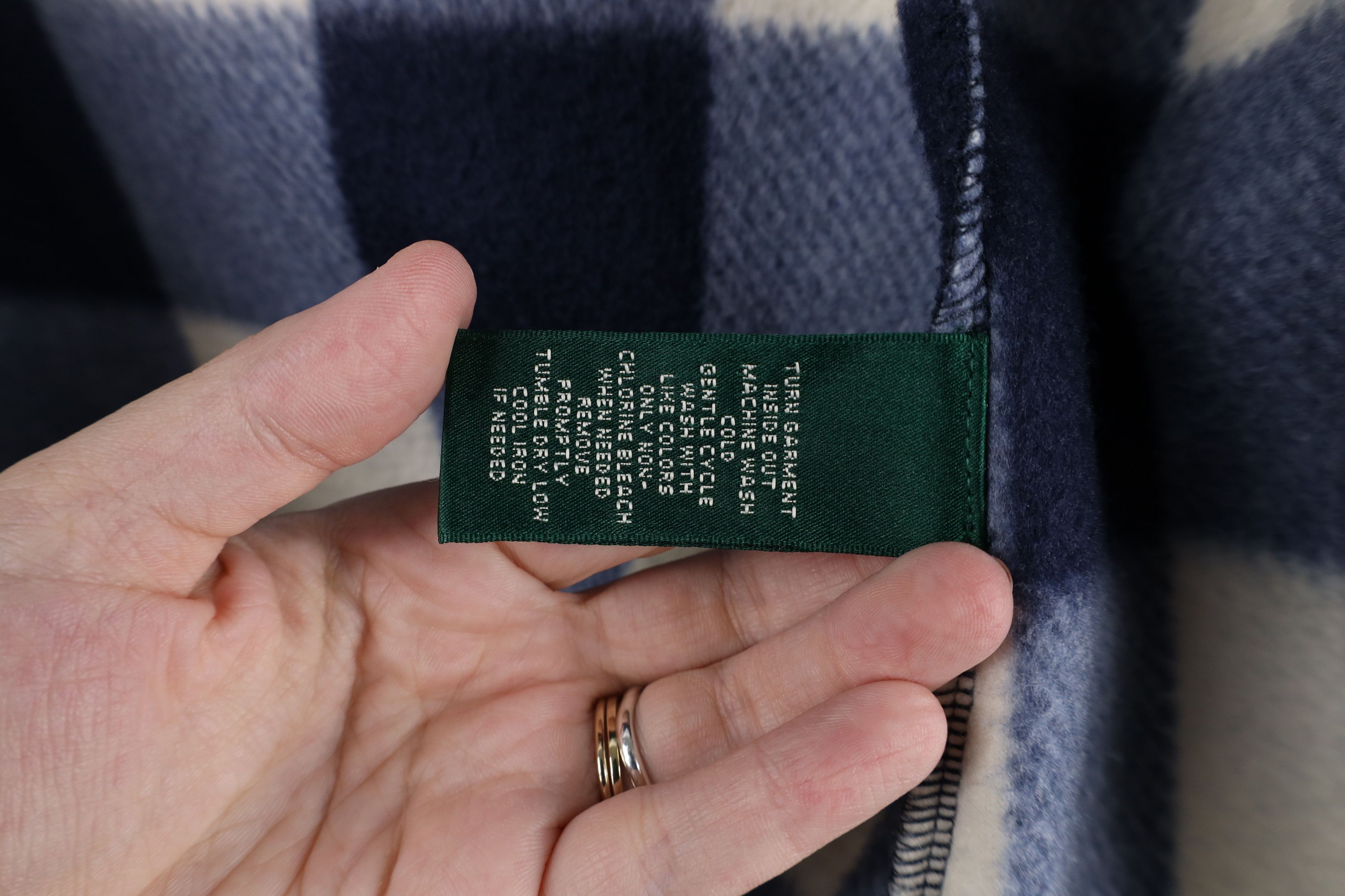 Ralph Lauren × Vintage Vintage Ralph Lauren Out Fleece Full Zip Puffer Jacket Plaid Size L / US 10 / IT 46 - 9 Thumbnail