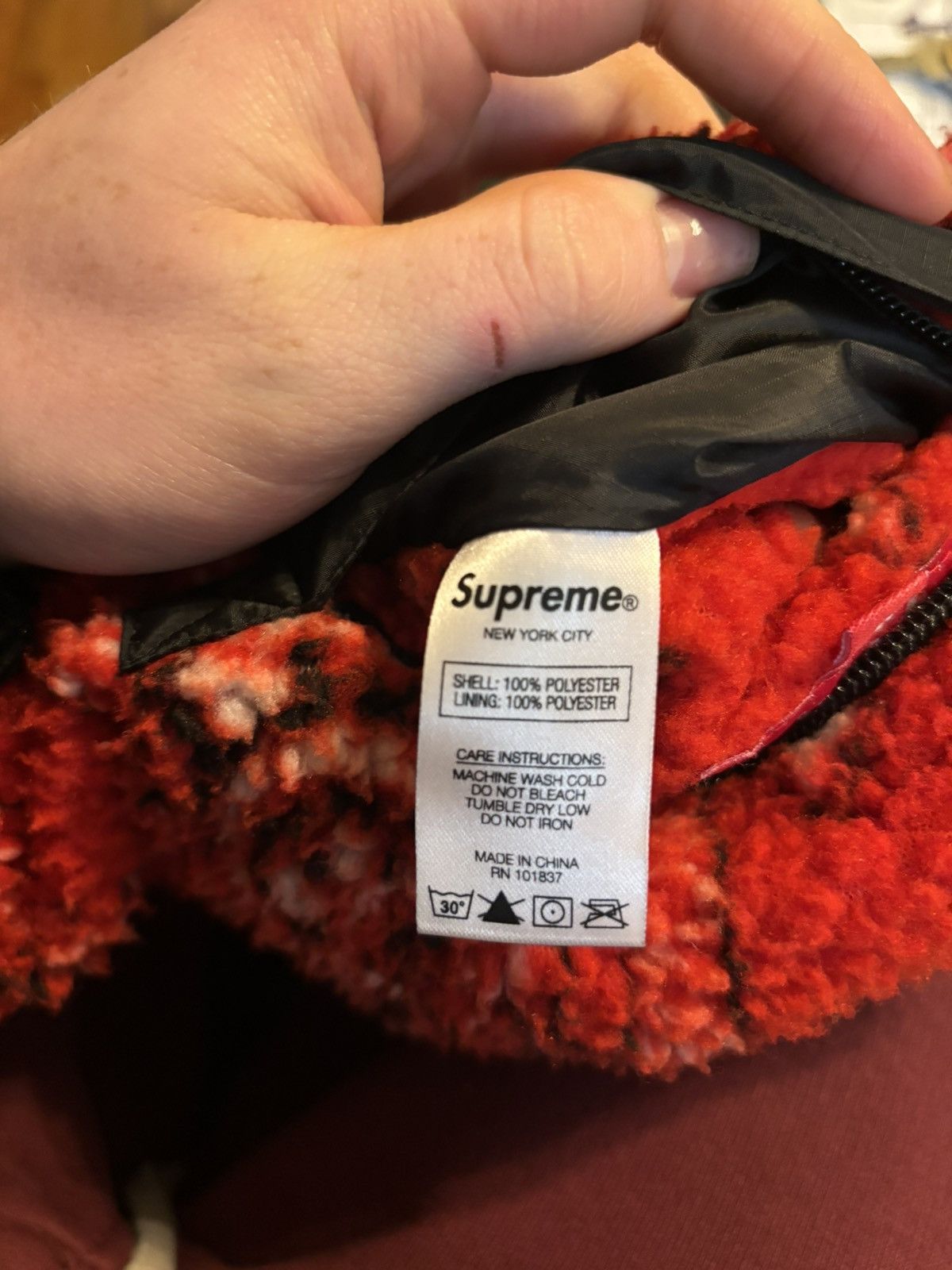 Supreme Reversible Red Bandana Fleece Jacket Size US M / EU 48-50 / 2 - 6 Thumbnail